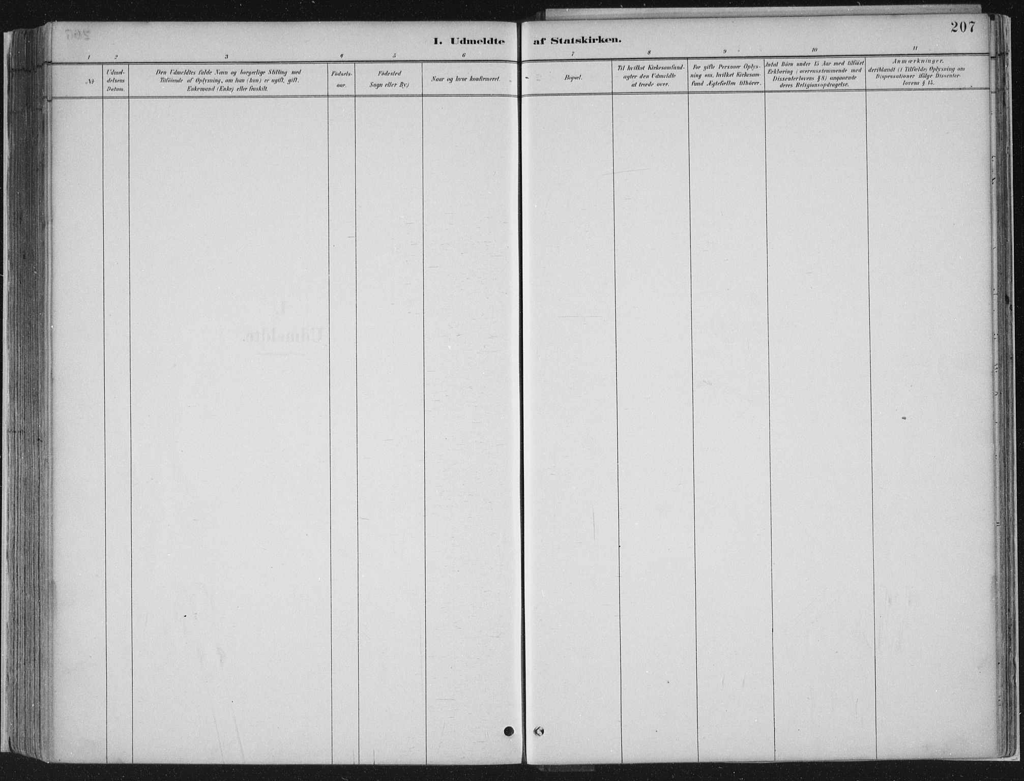 Jostedal sokneprestembete, AV/SAB-A-80601/H/Haa/Haab/L0001: Ministerialbok nr. B 1, 1887-1914, s. 207