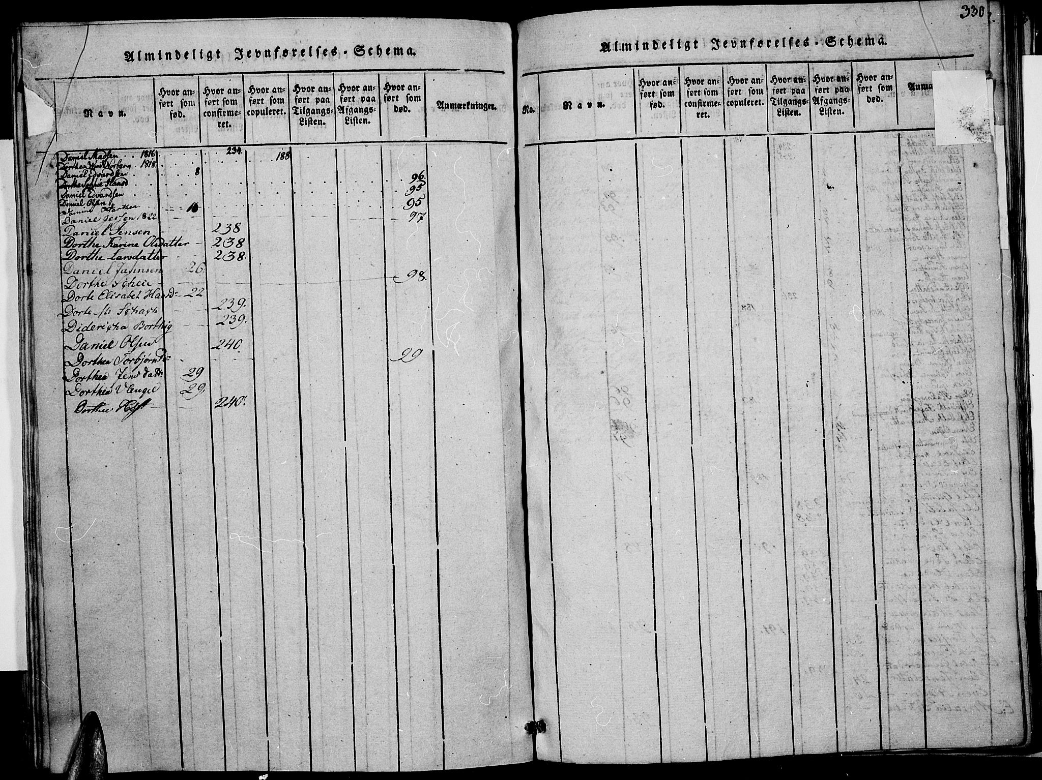 Risør sokneprestkontor, AV/SAK-1111-0035/F/Fa/L0002: Ministerialbok nr. A 2, 1815-1839, s. 330