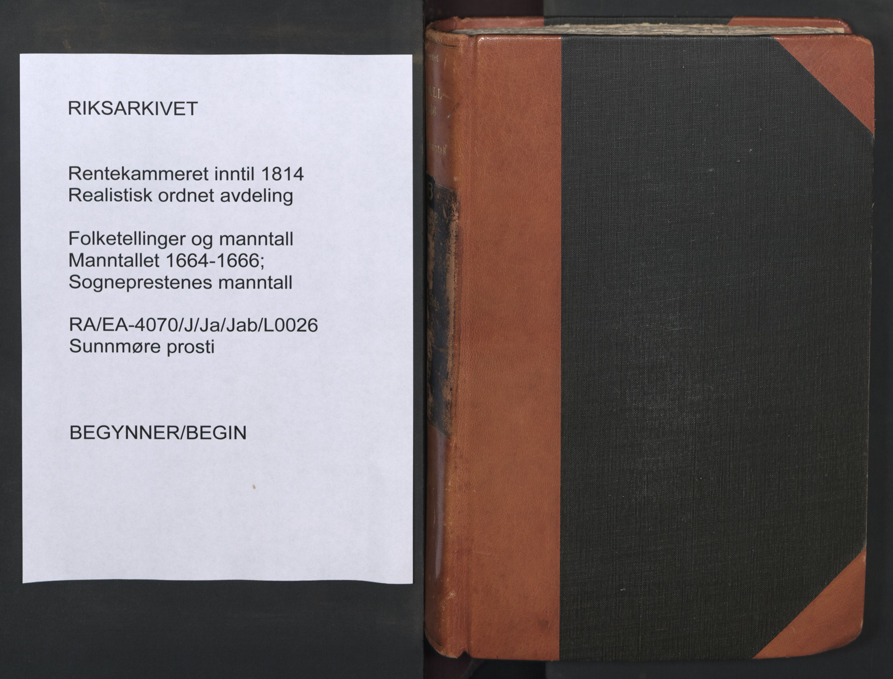 RA, Sogneprestenes manntall 1664-1666, nr. 26: Sunnmøre prosti, 1664-1666