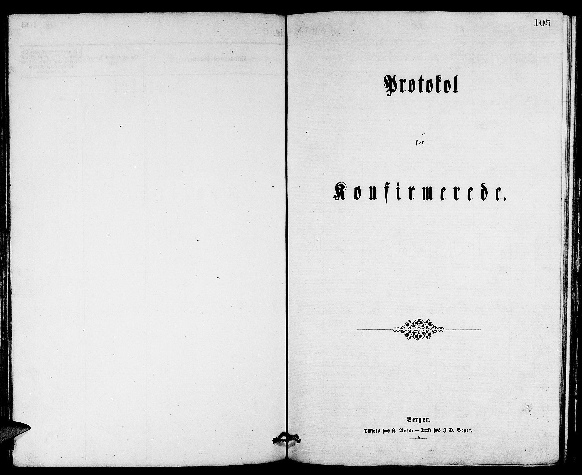 Gulen sokneprestembete, SAB/A-80201/H/Hab/Habb/L0002: Klokkerbok nr. B 2, 1867-1883, s. 105