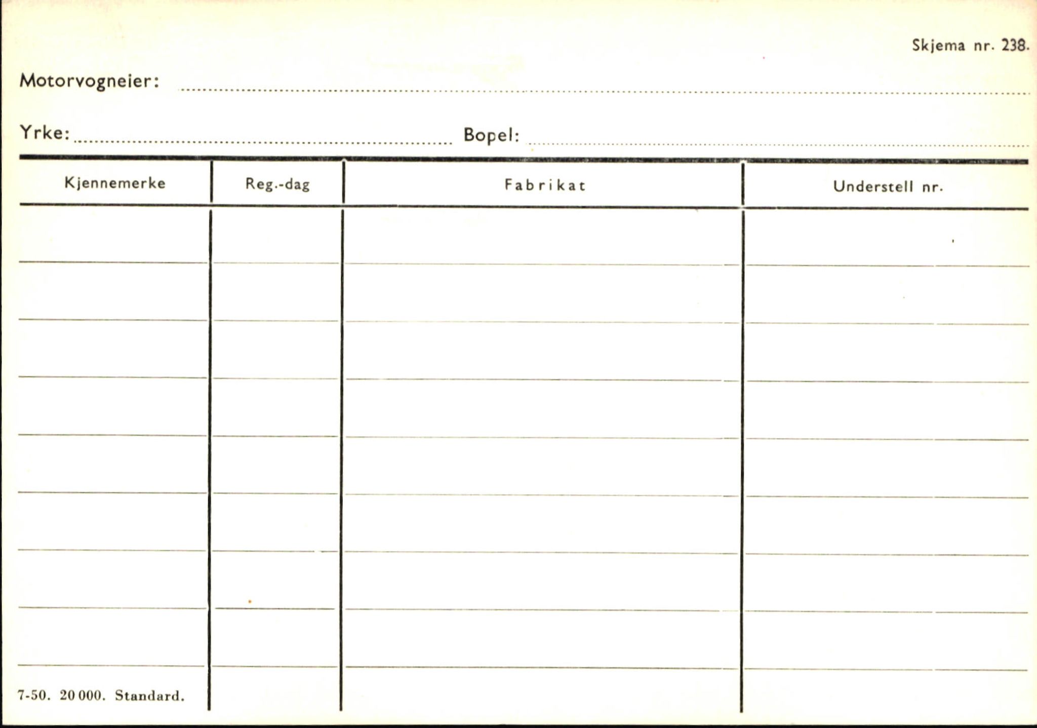 Statens vegvesen, Sogn og Fjordane vegkontor, SAB/A-5301/4/F/L0146: Registerkort Årdal R-Å samt diverse kort, 1945-1975, s. 1024