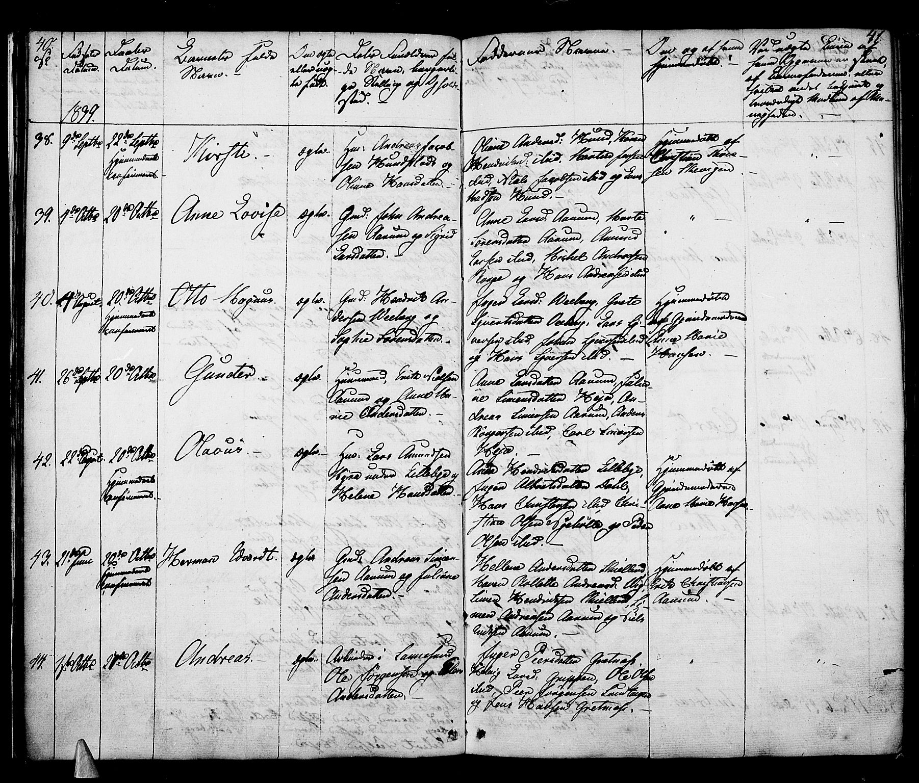 Borge prestekontor Kirkebøker, AV/SAO-A-10903/F/Fa/L0004: Ministerialbok nr. I 4, 1836-1848, s. 40-41