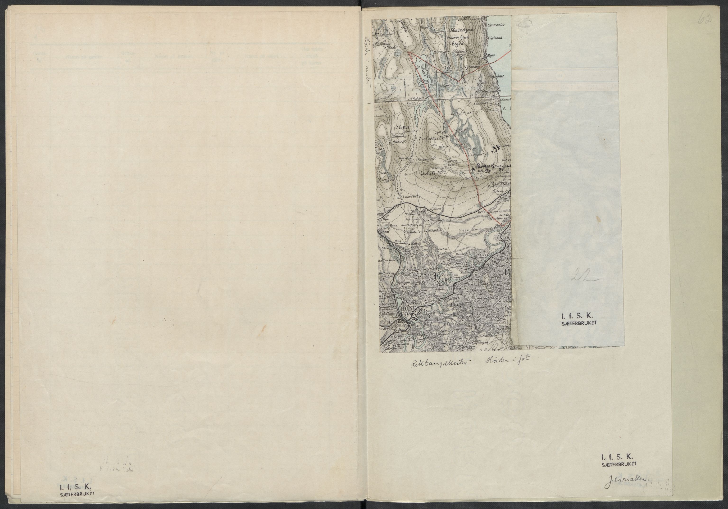 Instituttet for sammenlignende kulturforskning, AV/RA-PA-0424/F/Fc/L0004/0003: Eske B4: / Oppland (perm IX), 1933-1935, s. 62