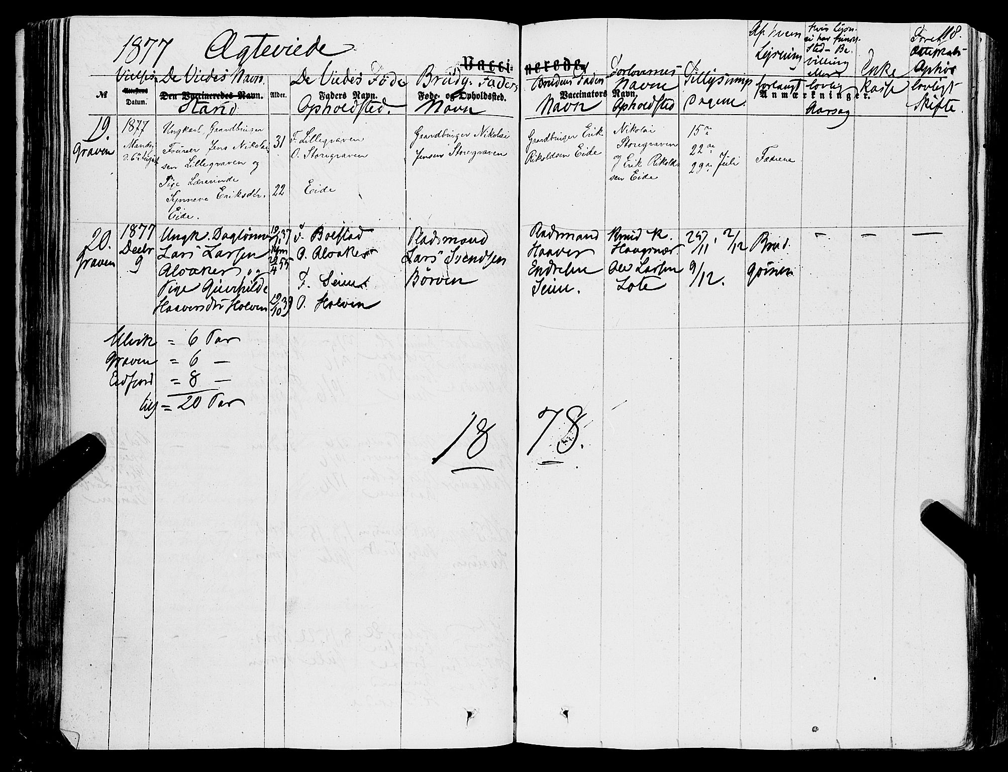 Ulvik sokneprestembete, AV/SAB-A-78801/H/Haa: Ministerialbok nr. A 15, 1864-1878, s. 118