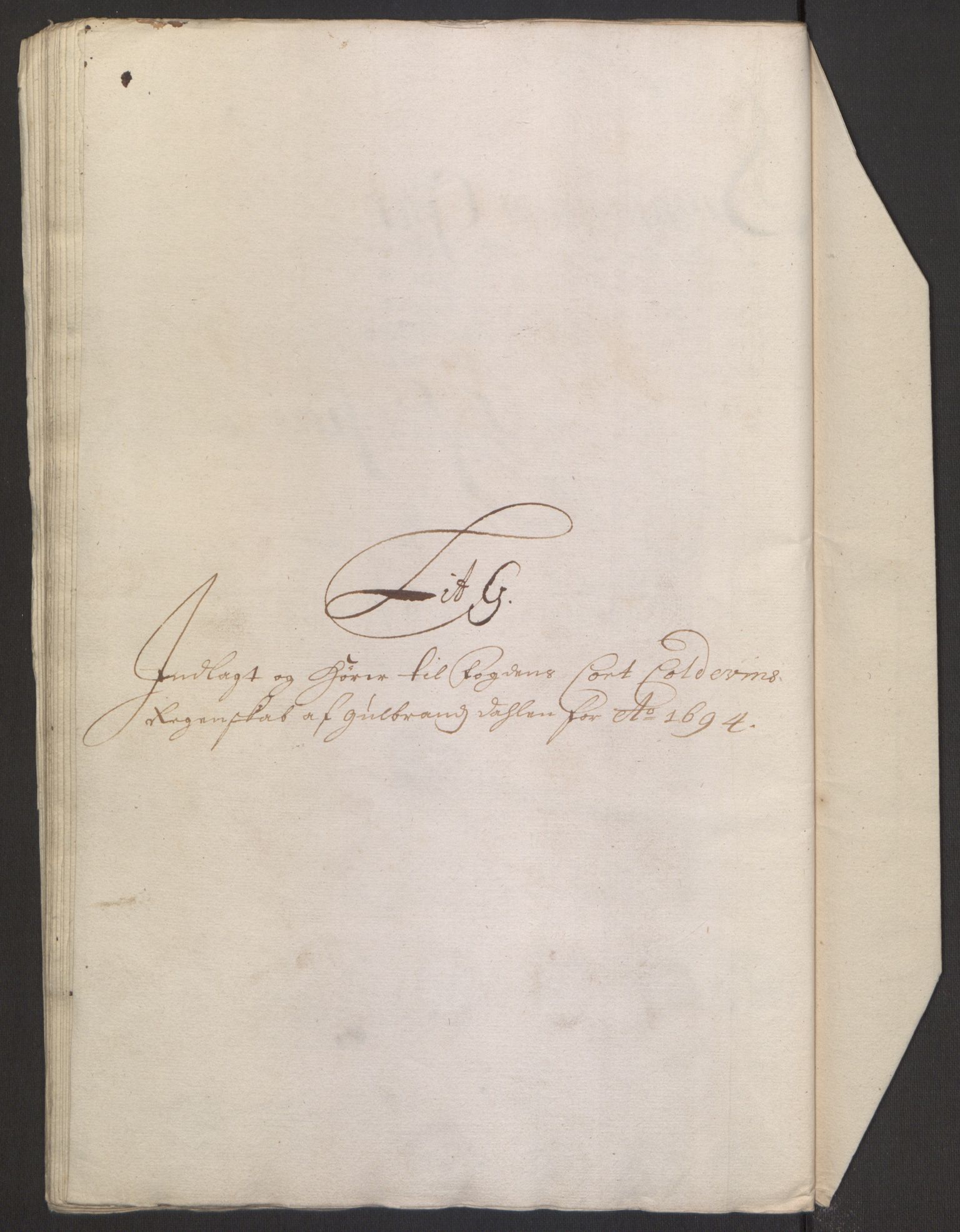 Rentekammeret inntil 1814, Reviderte regnskaper, Fogderegnskap, AV/RA-EA-4092/R17/L1168: Fogderegnskap Gudbrandsdal, 1694, s. 333