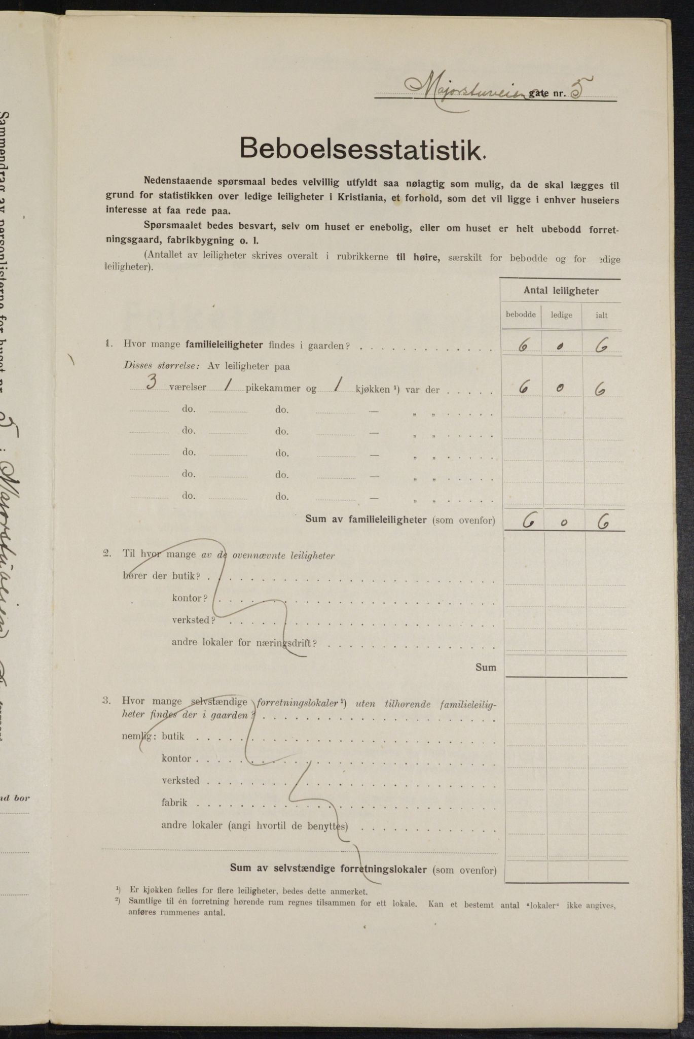 OBA, Kommunal folketelling 1.2.1914 for Kristiania, 1914, s. 59545