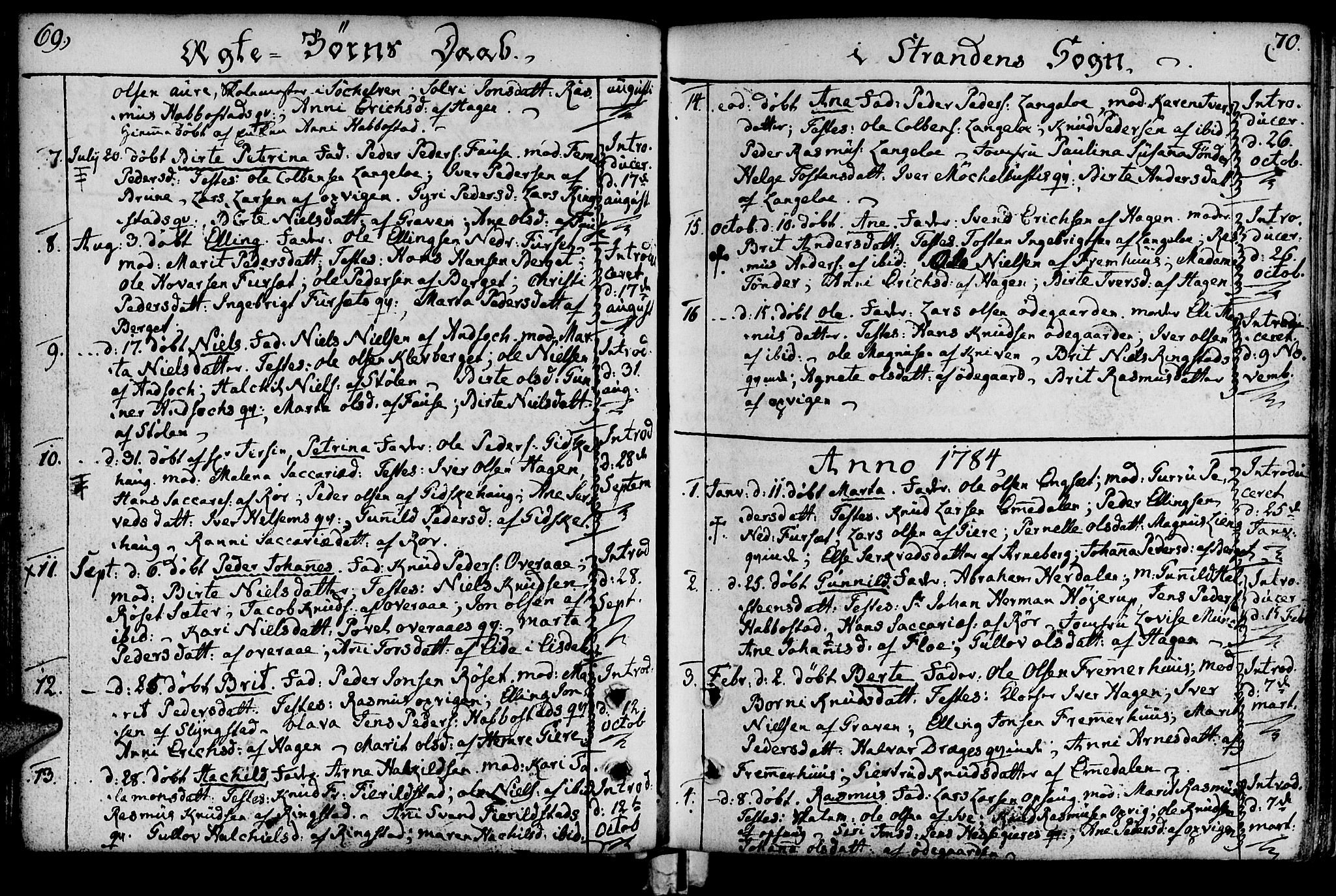 Ministerialprotokoller, klokkerbøker og fødselsregistre - Møre og Romsdal, AV/SAT-A-1454/520/L0271: Ministerialbok nr. 520A01, 1759-1801, s. 69-70