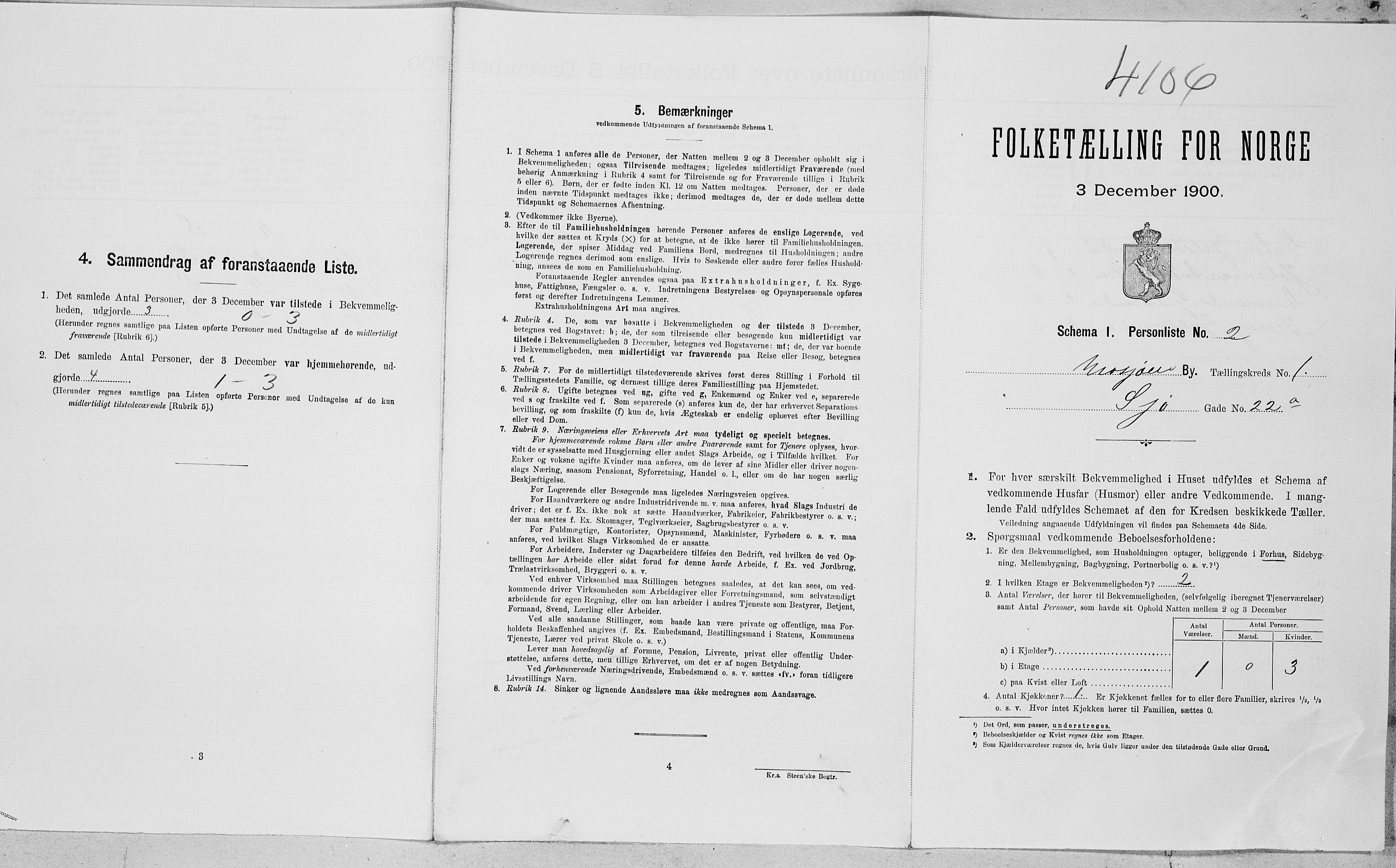 SAT, Folketelling 1900 for 1802 Mosjøen ladested, 1900, s. 100