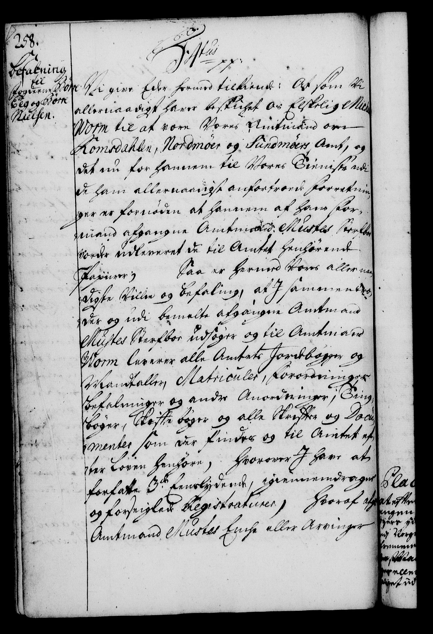 Rentekammeret, Kammerkanselliet, AV/RA-EA-3111/G/Gg/Gga/L0003: Norsk ekspedisjonsprotokoll med register (merket RK 53.3), 1727-1734, s. 258