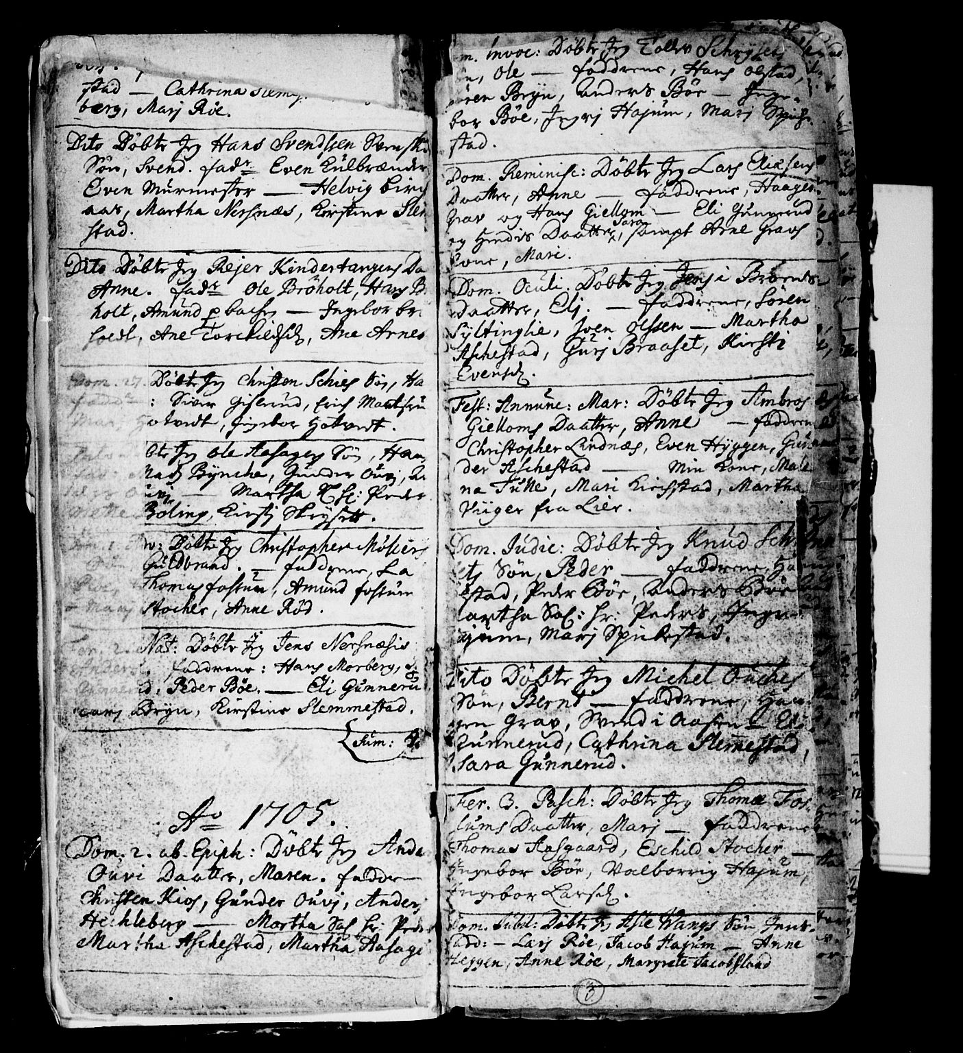 Røyken kirkebøker, AV/SAKO-A-241/F/Fa/L0001: Ministerialbok nr. 1, 1701-1730, s. 3