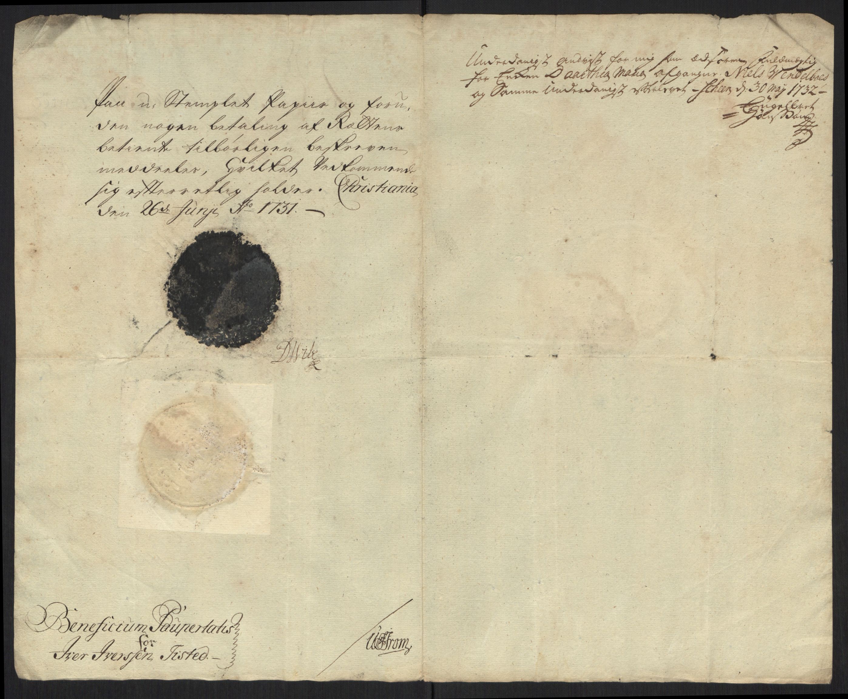 Stattholderembetet 1572-1771, AV/RA-EA-2870/Ef/L0107: Brev fra embetsmenn og andre, 1733-1734, s. 84