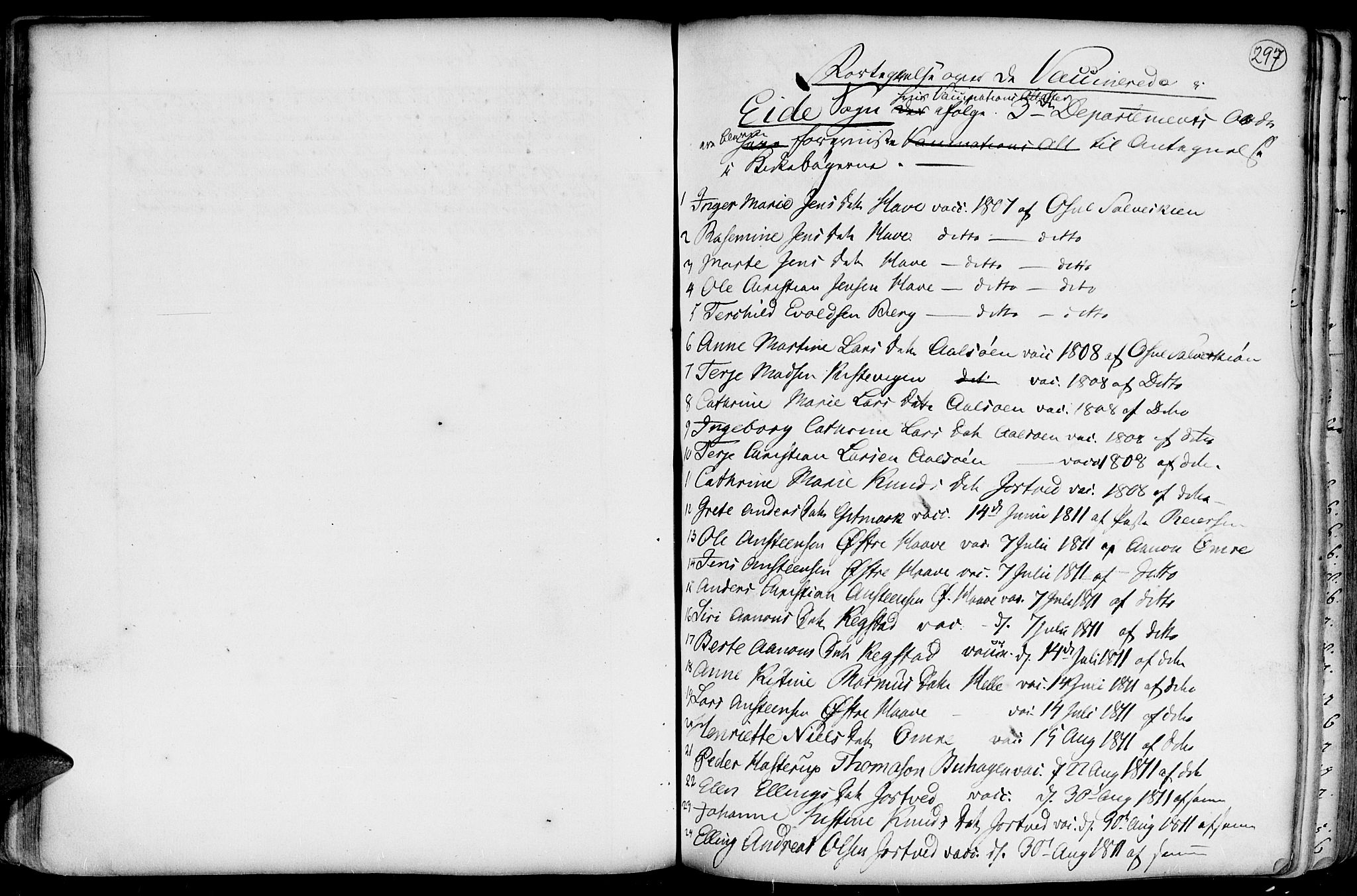 Hommedal sokneprestkontor, SAK/1111-0023/F/Fa/Fab/L0002: Ministerialbok nr. A 2 /2, 1740-1823, s. 297