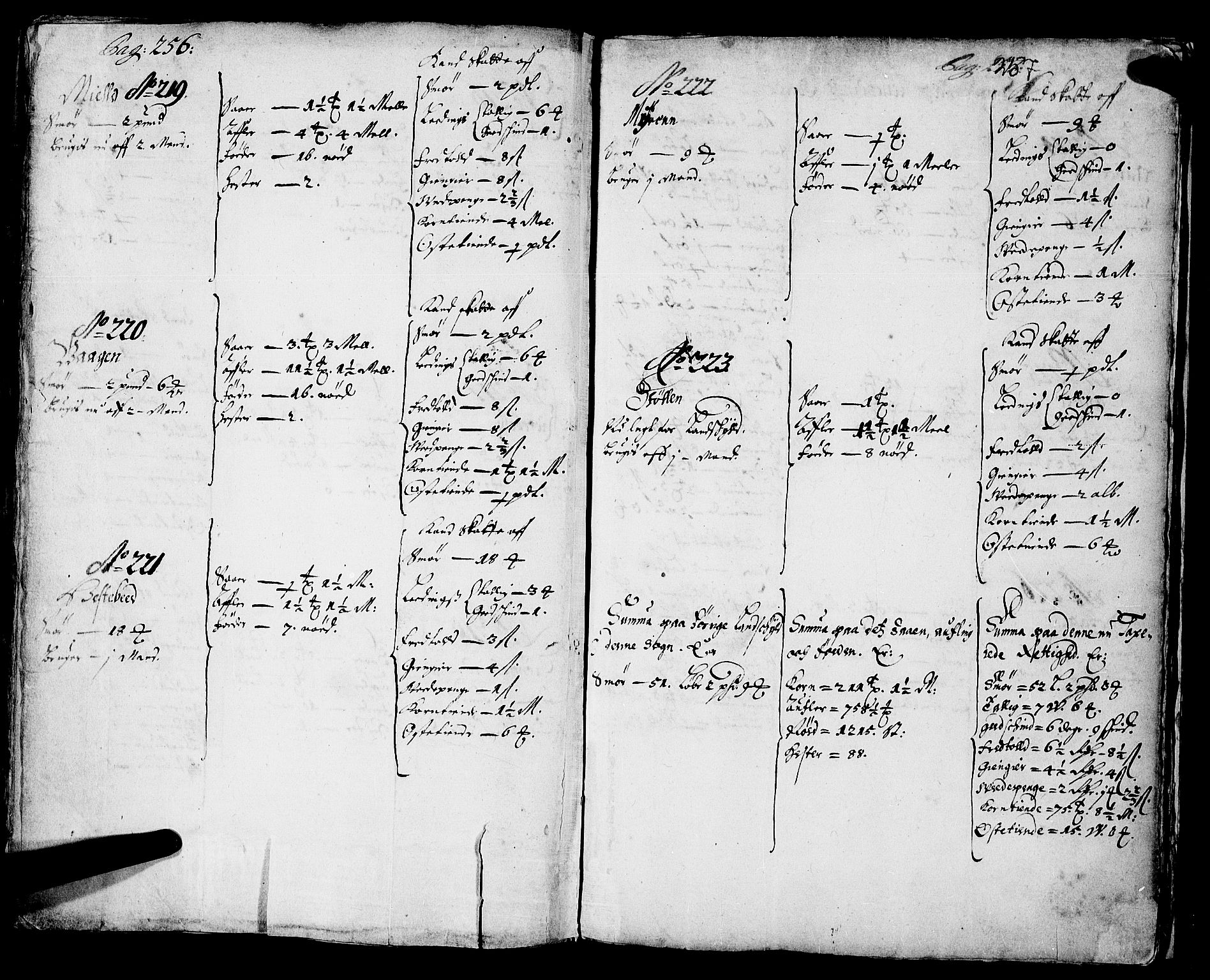 Rentekammeret inntil 1814, Realistisk ordnet avdeling, AV/RA-EA-4070/N/Nb/Nba/L0043: Sunnfjord fogderi, 1667, s. 256-257