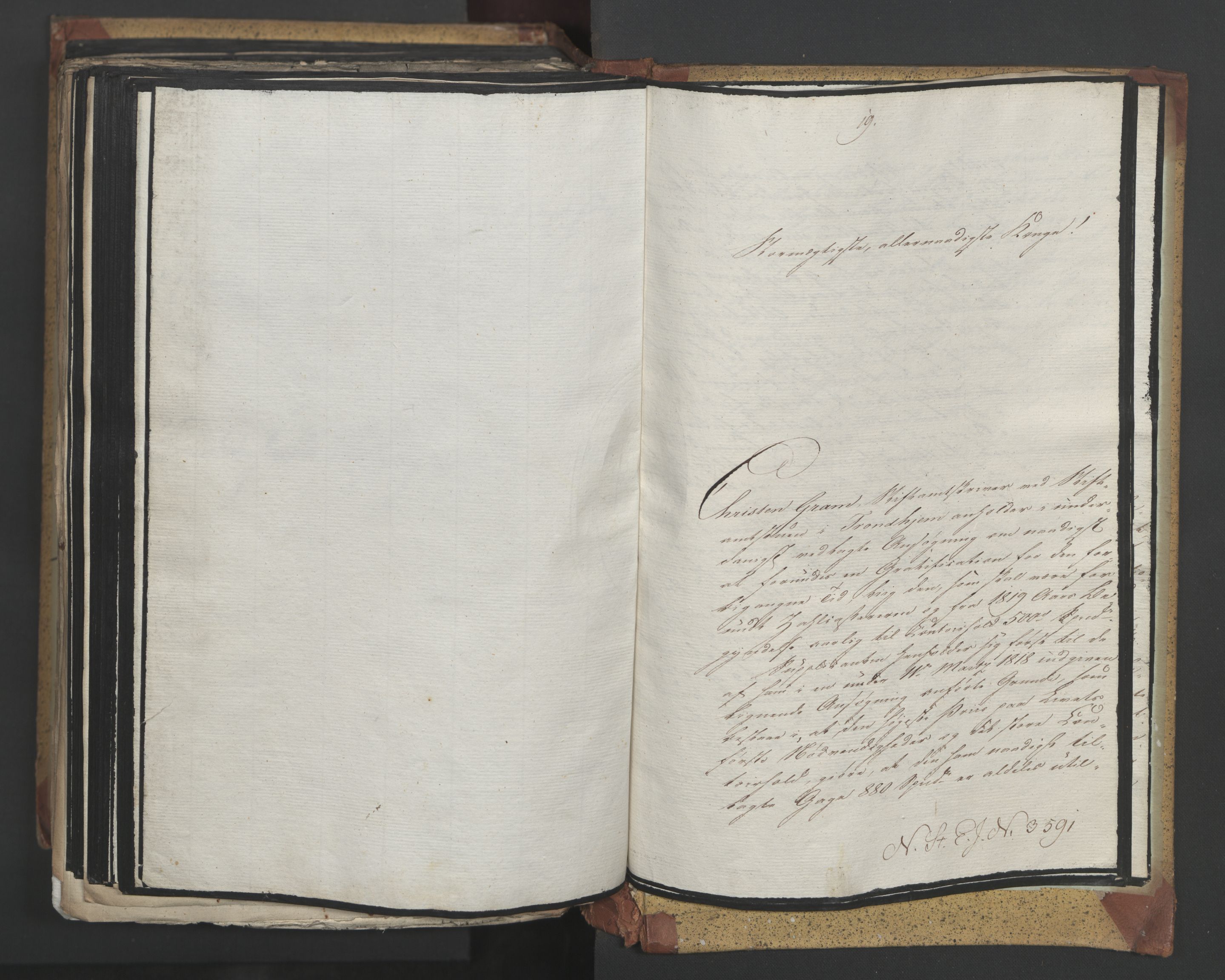 Statsrådsavdelingen i Stockholm, AV/RA-S-1003/D/Da/L0017: Regjeringsinnstillinger nr. 3469-3598, 1819, s. 439