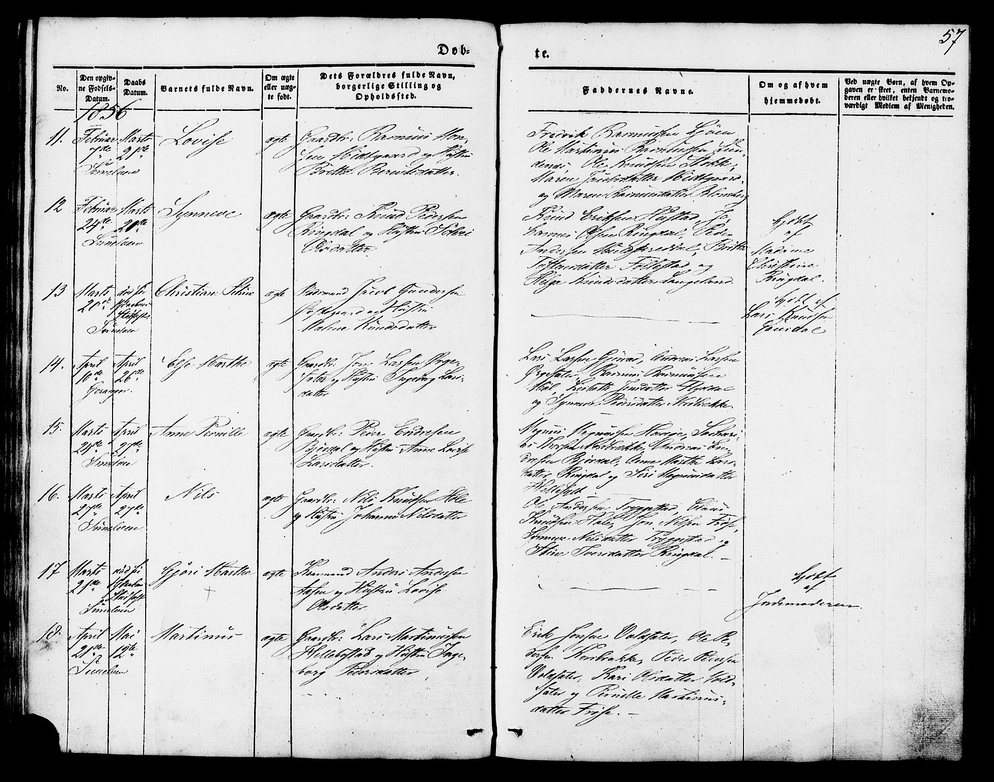 Ministerialprotokoller, klokkerbøker og fødselsregistre - Møre og Romsdal, AV/SAT-A-1454/517/L0222: Ministerialbok nr. 517A02, 1846-1862, s. 57