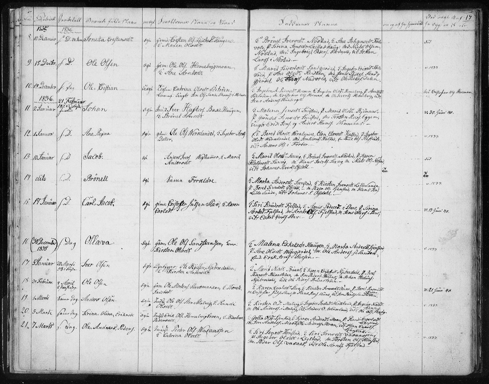 Ministerialprotokoller, klokkerbøker og fødselsregistre - Sør-Trøndelag, SAT/A-1456/616/L0405: Ministerialbok nr. 616A02, 1831-1842, s. 17