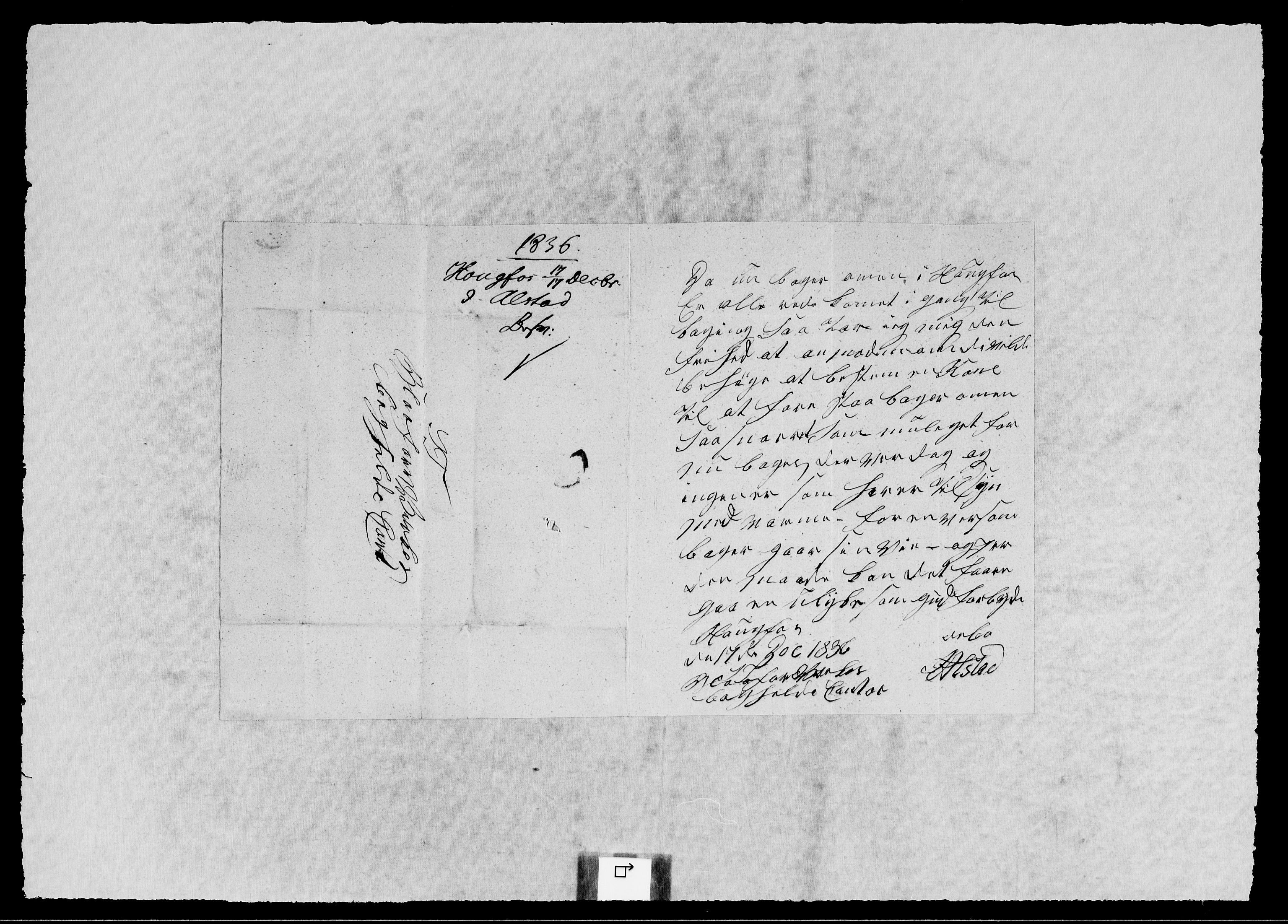 Modums Blaafarveværk, AV/RA-PA-0157/G/Gb/L0117/0001: -- / Innkomne brev A - G, 1836-1837, s. 5