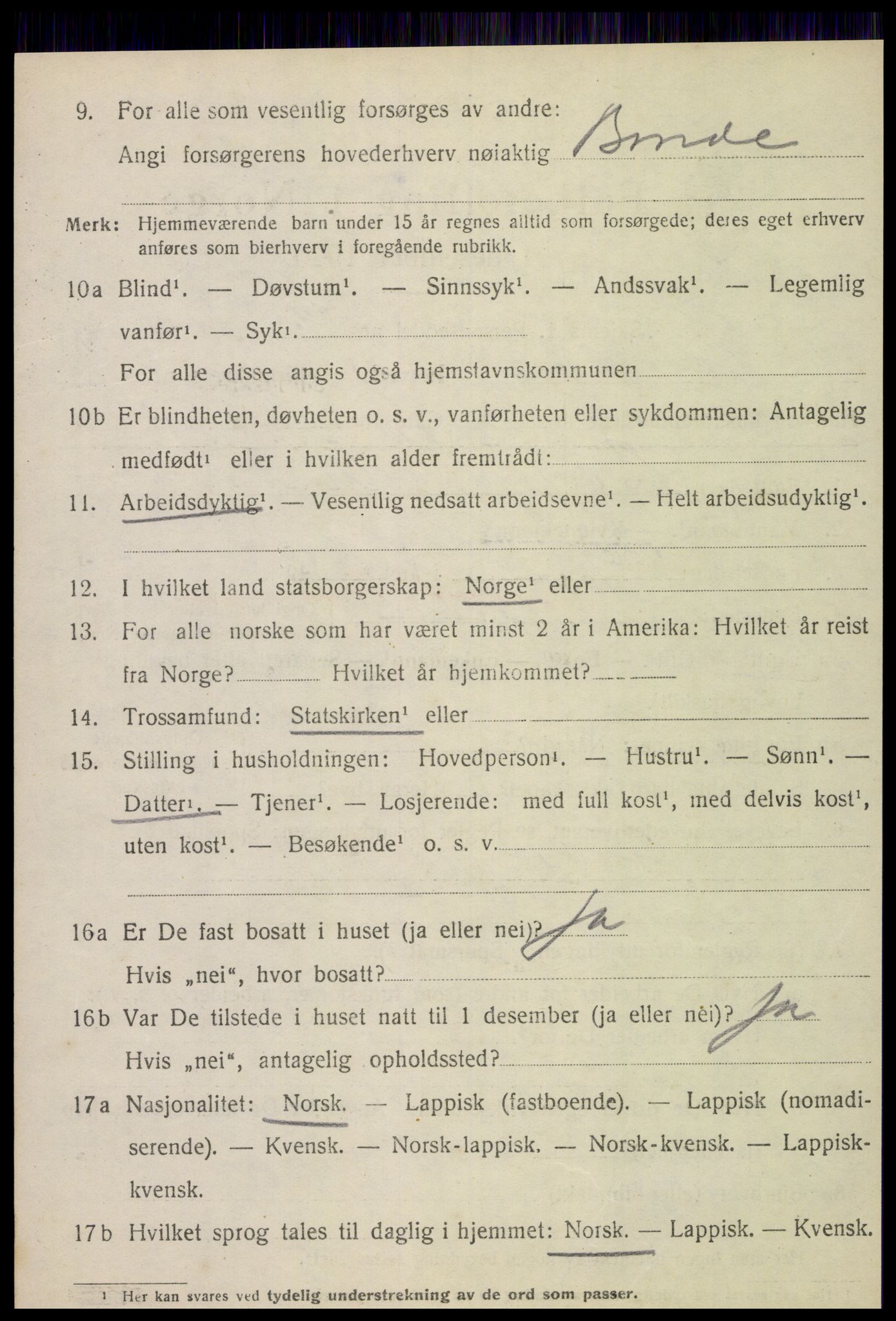 SAT, Folketelling 1920 for 1714 Stjørdal herred, 1920, s. 1303
