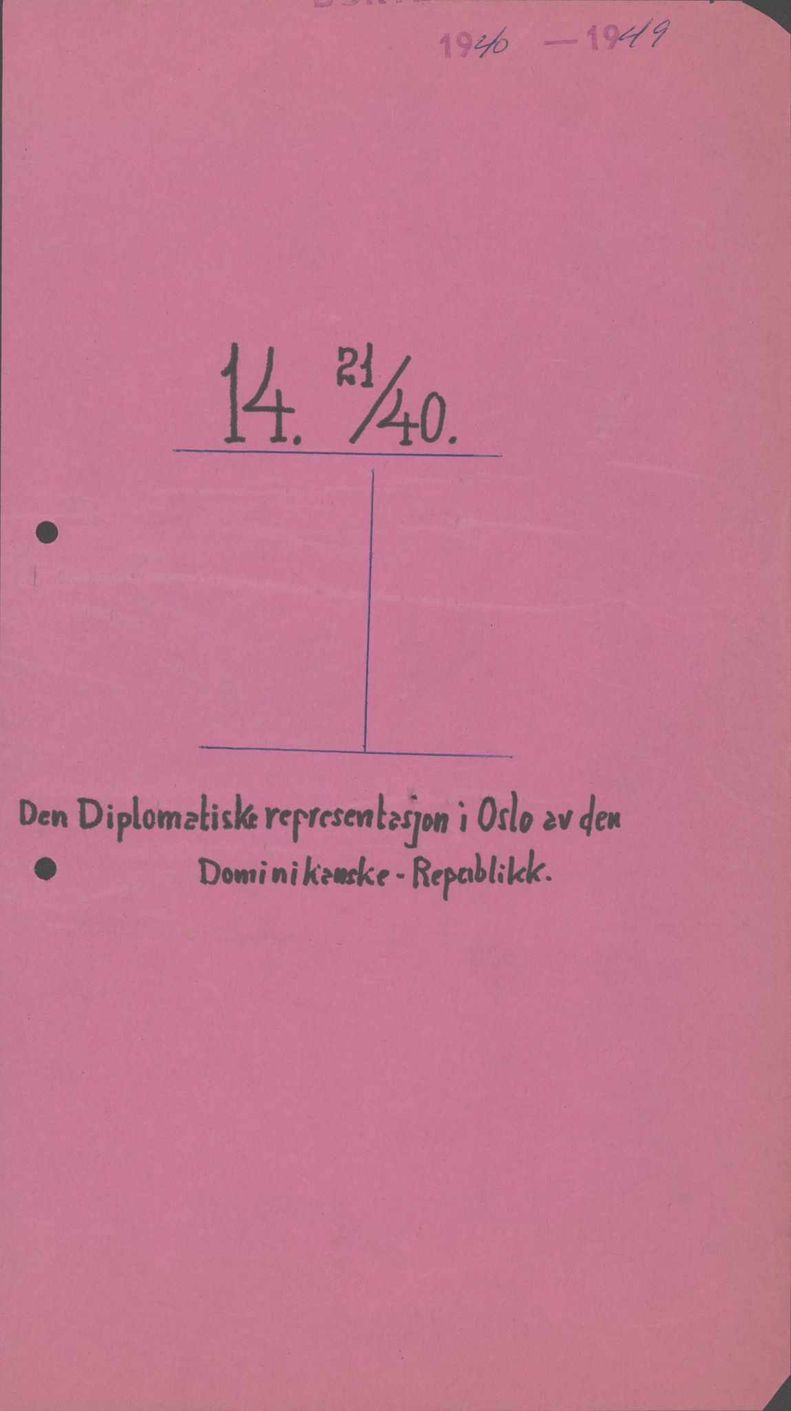 Utenriksdepartementet, RA/S-2259, 1942-1946, s. 1
