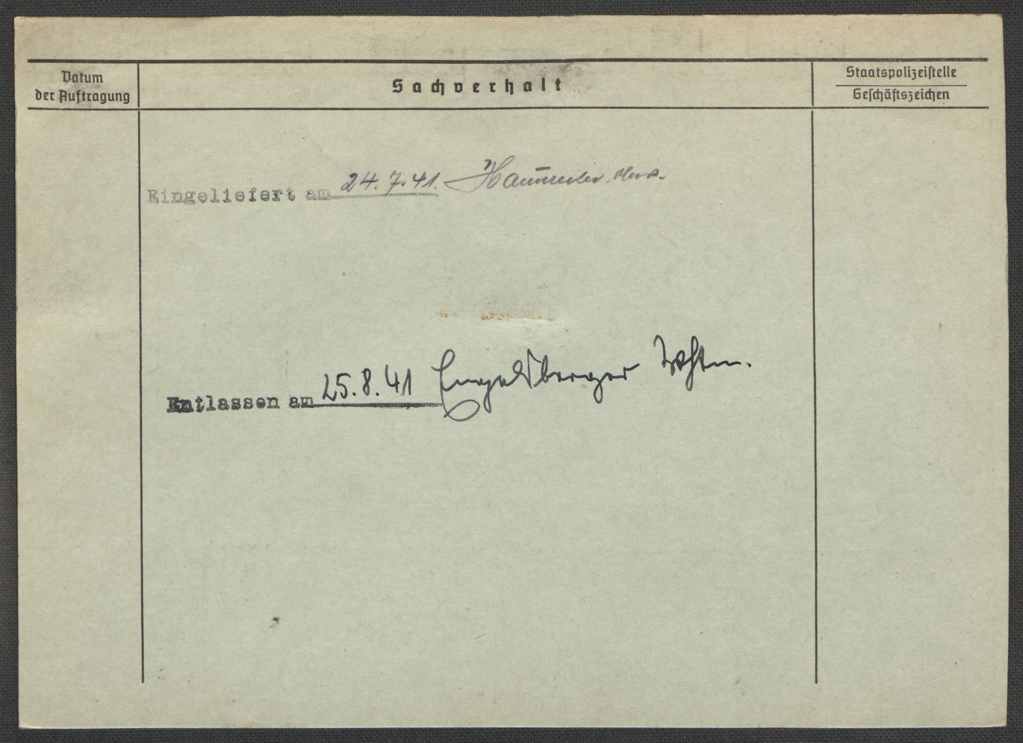 Befehlshaber der Sicherheitspolizei und des SD, RA/RAFA-5969/E/Ea/Eaa/L0010: Register over norske fanger i Møllergata 19: Sø-Å, 1940-1945, s. 577