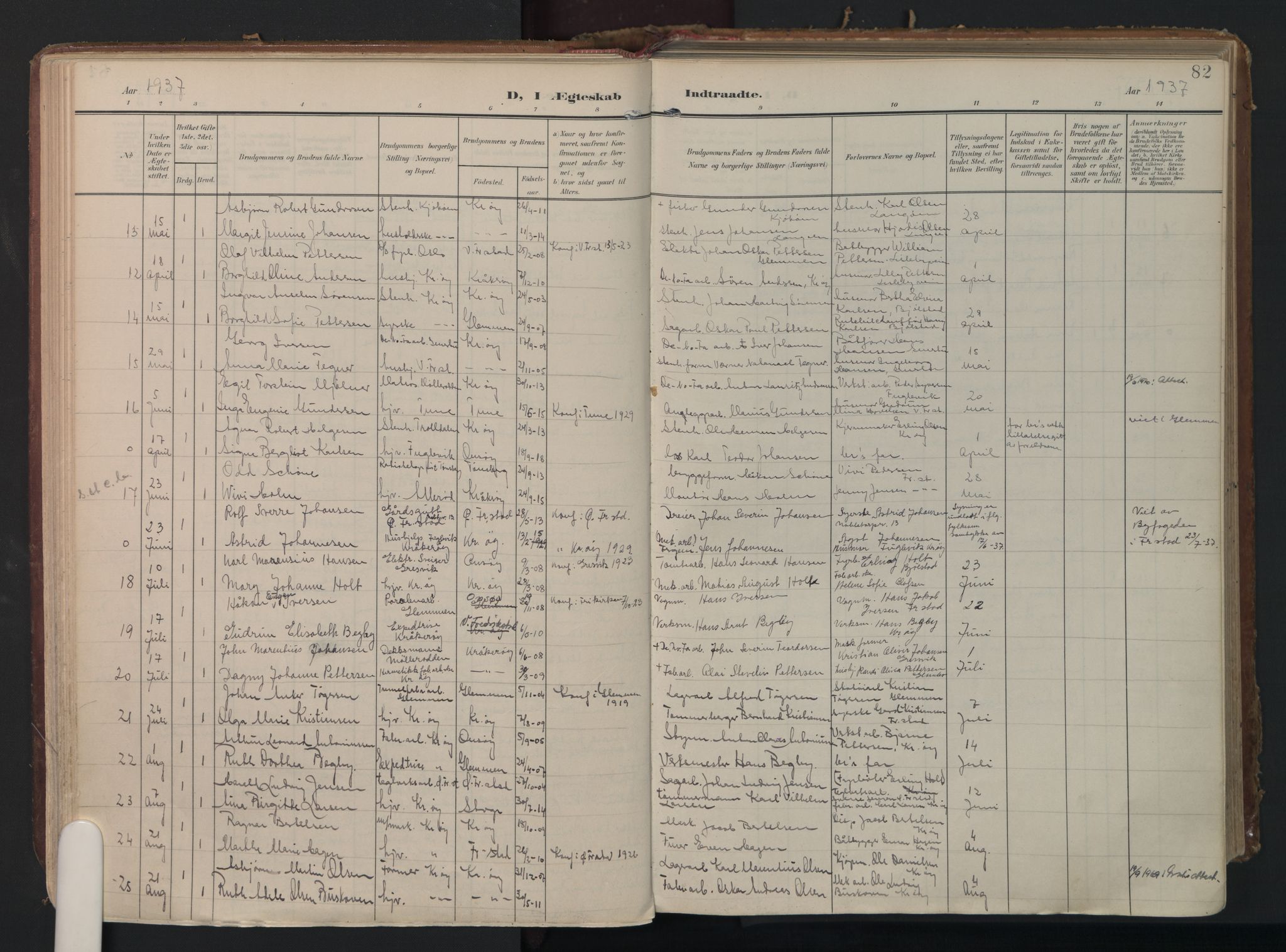 Kråkerøy prestekontor Kirkebøker, AV/SAO-A-10912/F/Fa/L0004: Ministerialbok nr. 4, 1908-1965, s. 82