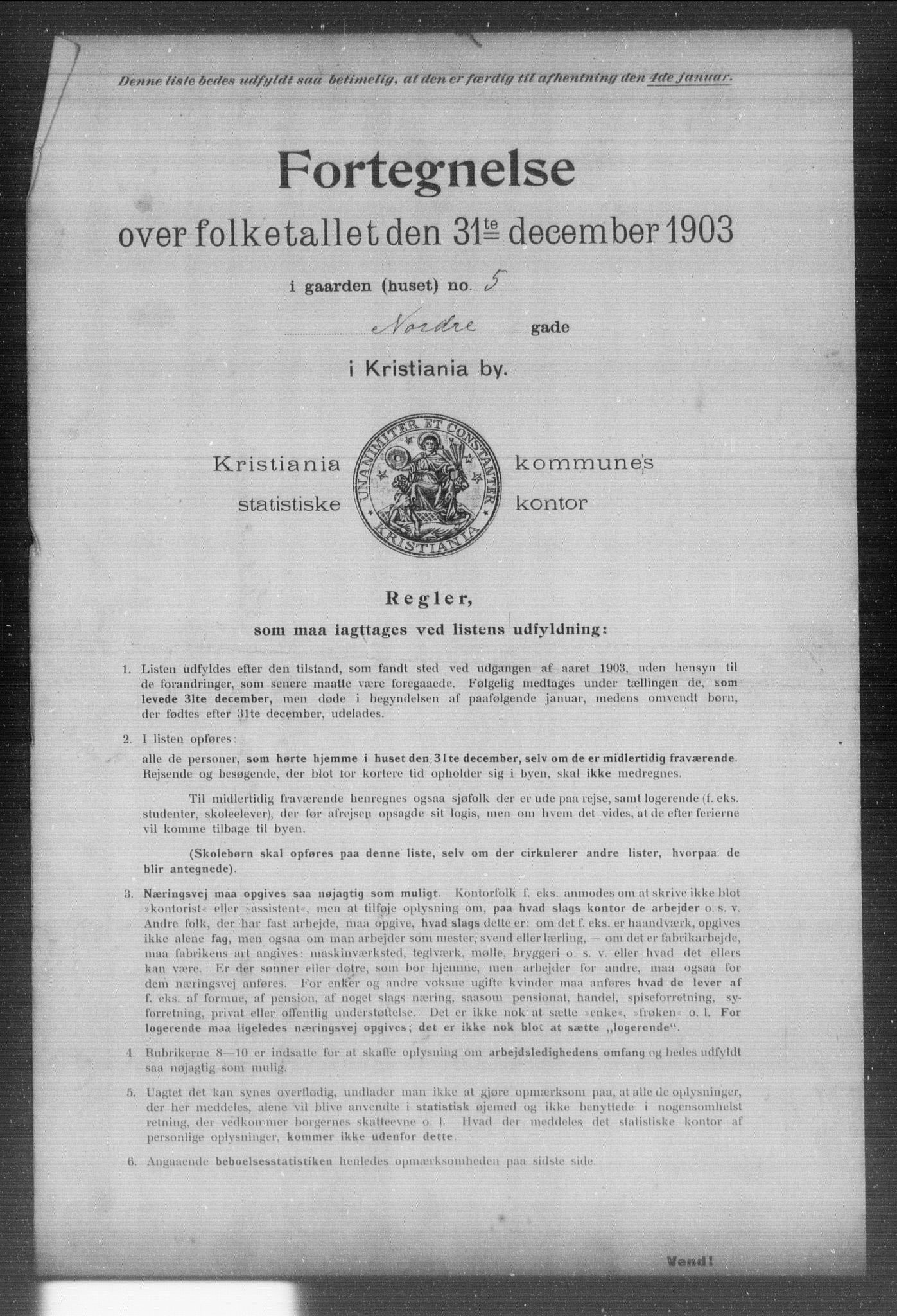 OBA, Kommunal folketelling 31.12.1903 for Kristiania kjøpstad, 1903, s. 14217