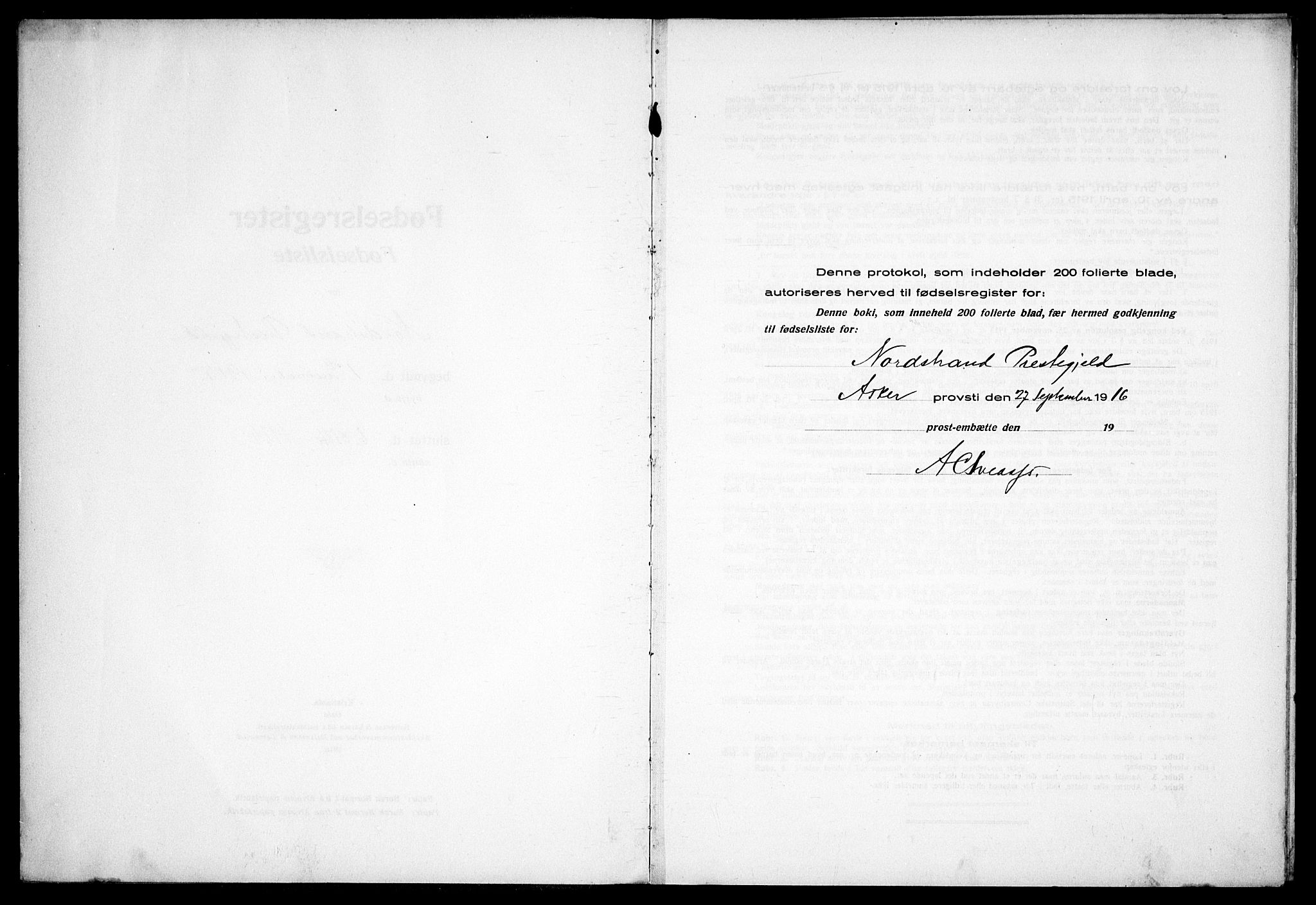 Nordstrand prestekontor Kirkebøker, AV/SAO-A-10362a/J/Ja/L0001: Fødselsregister nr. I 1, 1916-1924