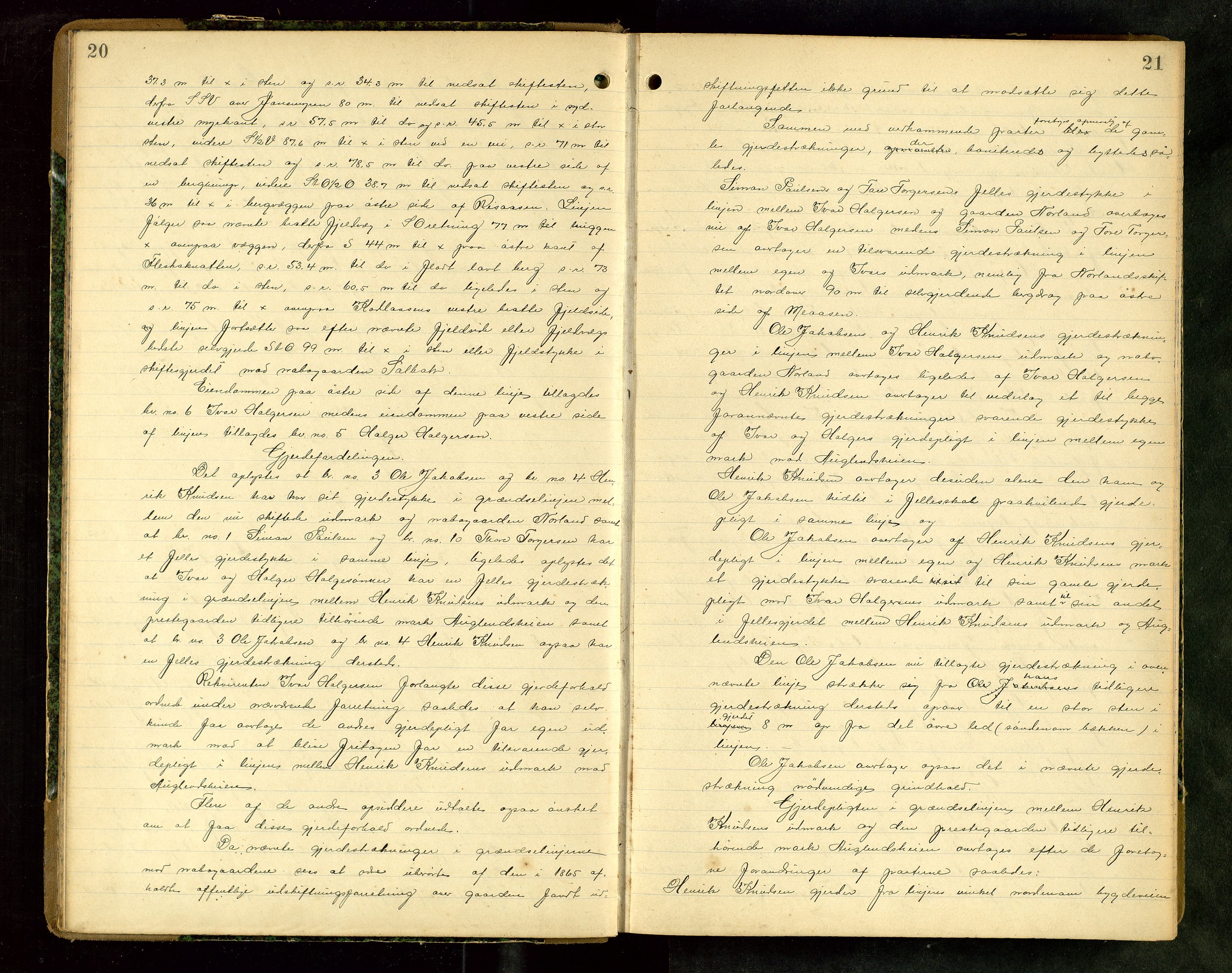 Rogaland jordskifterett, AV/SAST-A-102426/Oa/L0062: Forhandlingsprotokoll, 1904-1908, s. 20-21