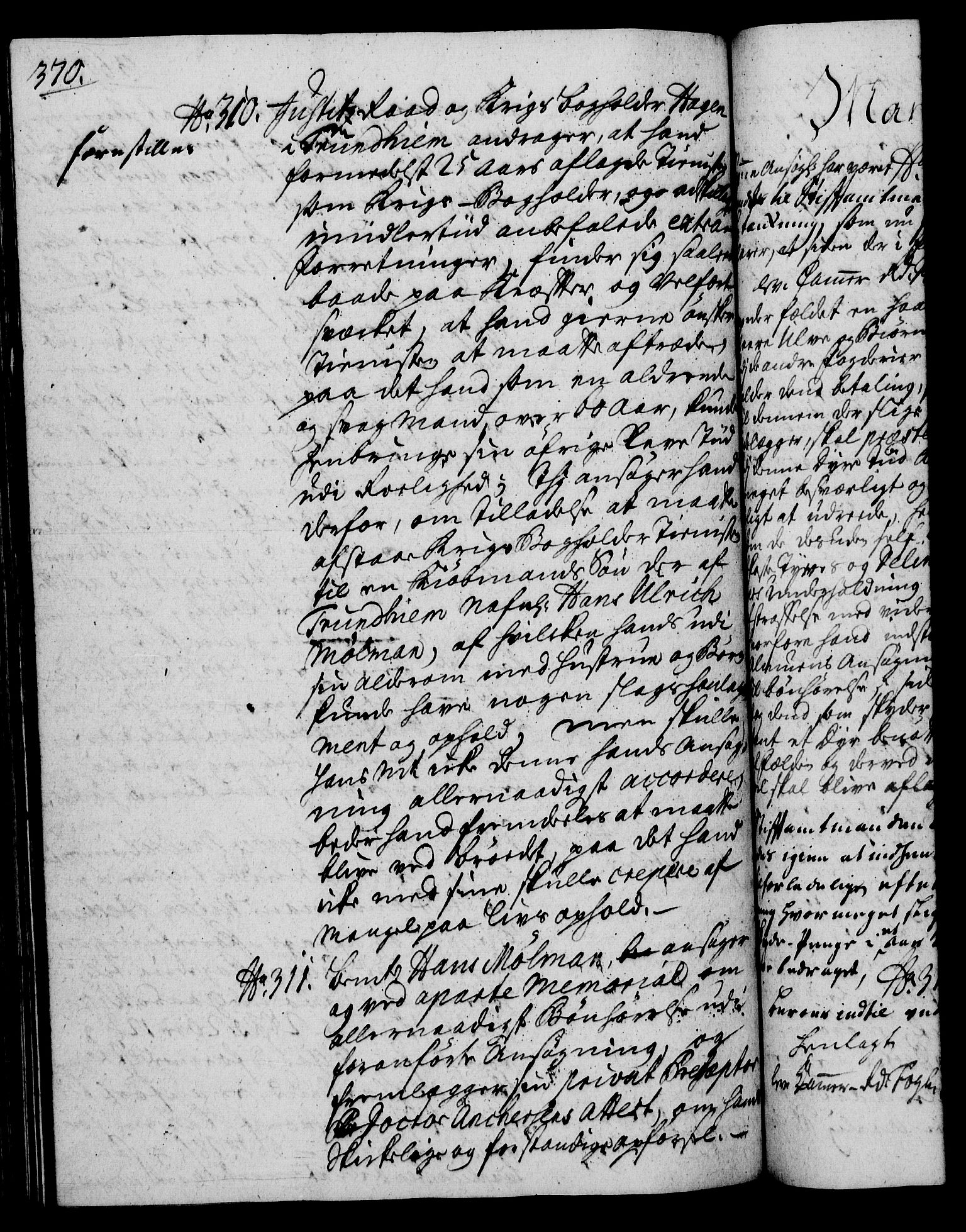 Rentekammeret, Kammerkanselliet, RA/EA-3111/G/Gh/Gha/L0023: Norsk ekstraktmemorialprotokoll (merket RK 53.68), 1741-1742, s. 370