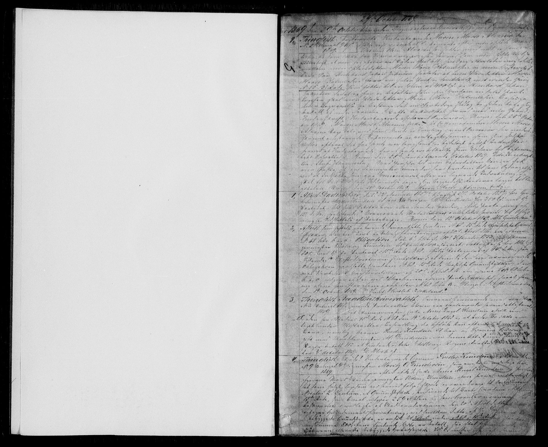 Byfogd og Byskriver i Bergen, SAB/A-3401/03/03Ba/L0042a: Pantebok nr. II.B.a.42, 1869-1873, s. 1