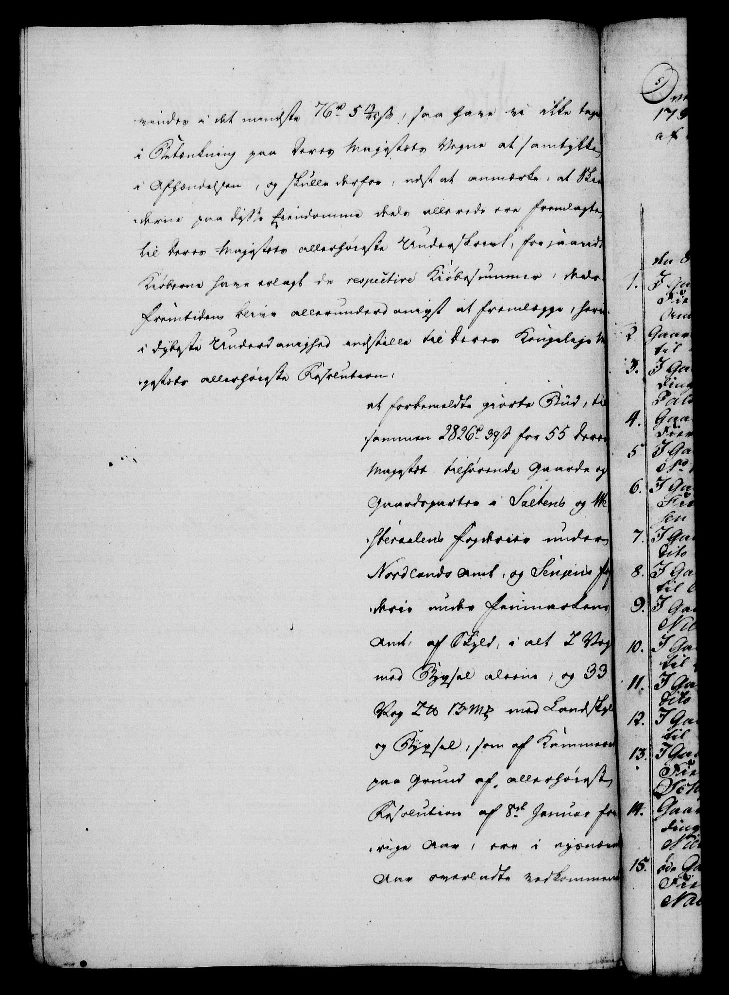 Rentekammeret, Kammerkanselliet, RA/EA-3111/G/Gf/Gfa/L0077: Norsk relasjons- og resolusjonsprotokoll (merket RK 52.77), 1795, s. 60