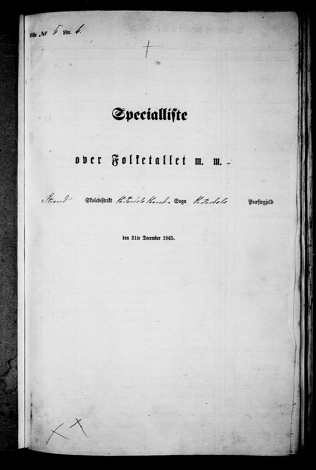 RA, Folketelling 1865 for 0823P Heddal prestegjeld, 1865, s. 99