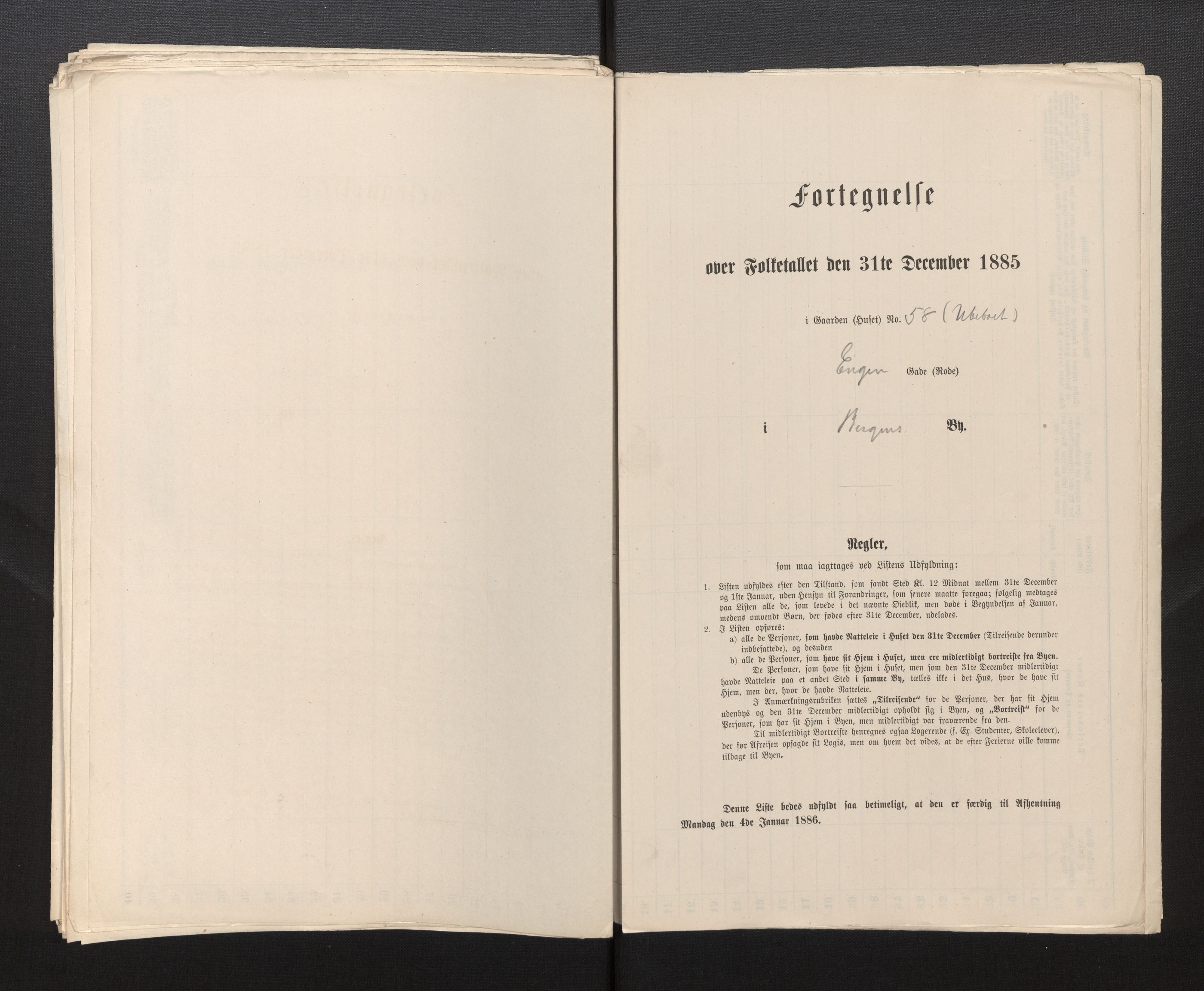 SAB, Folketelling 1885 for 1301 Bergen kjøpstad, 1885, s. 1155