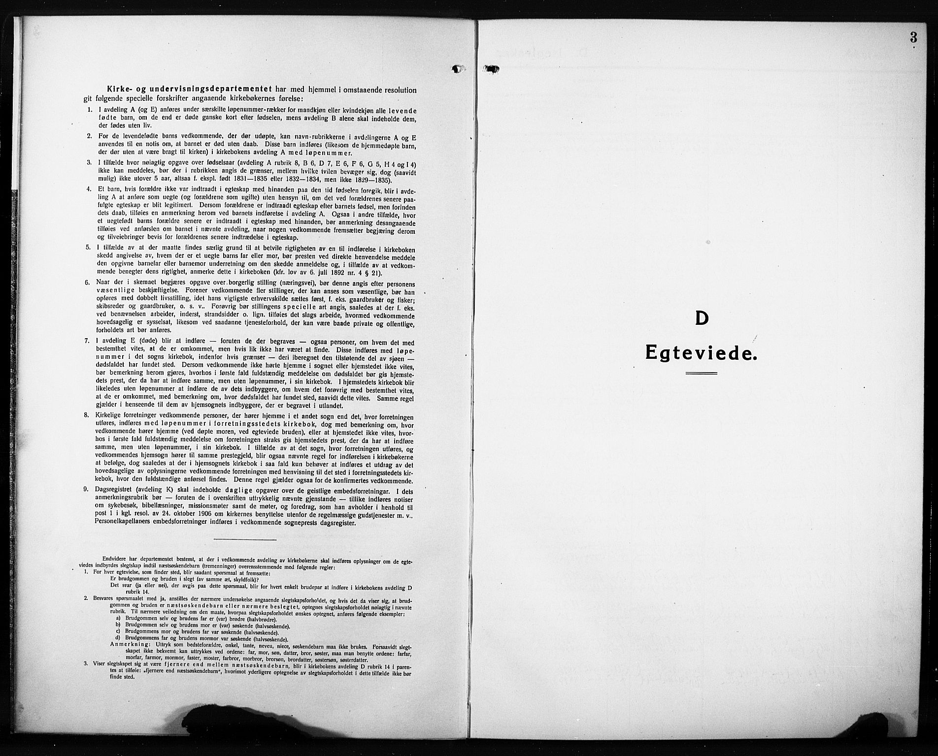 Elverum prestekontor, SAH/PREST-044/H/Ha/Hab/L0014: Klokkerbok nr. 14, 1922-1933, s. 3