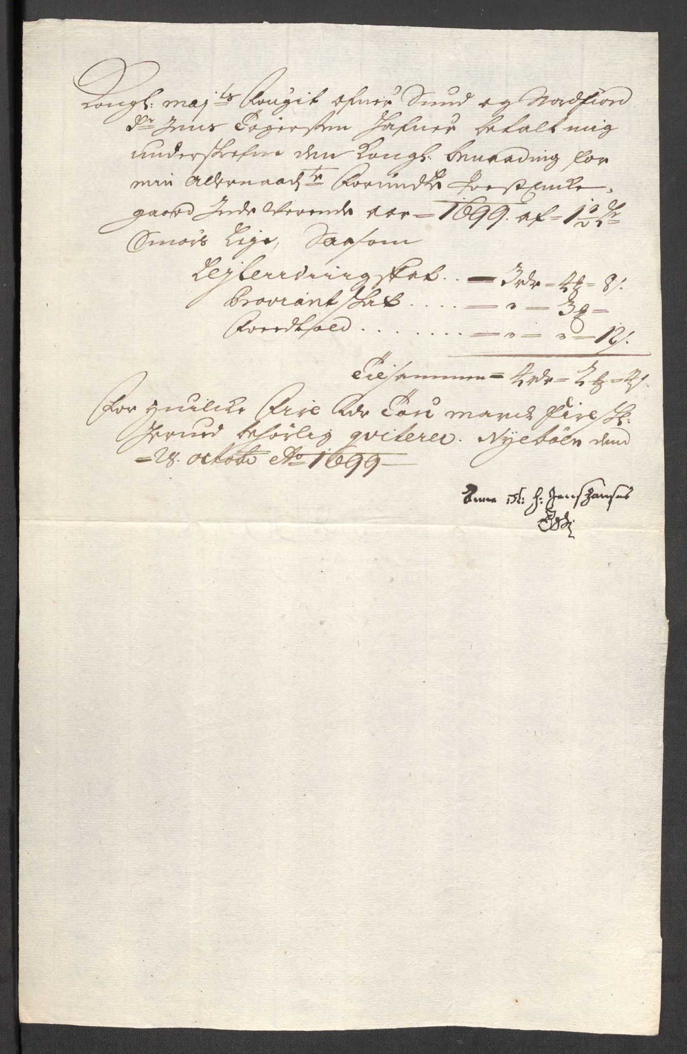 Rentekammeret inntil 1814, Reviderte regnskaper, Fogderegnskap, AV/RA-EA-4092/R53/L3424: Fogderegnskap Sunn- og Nordfjord, 1699, s. 373