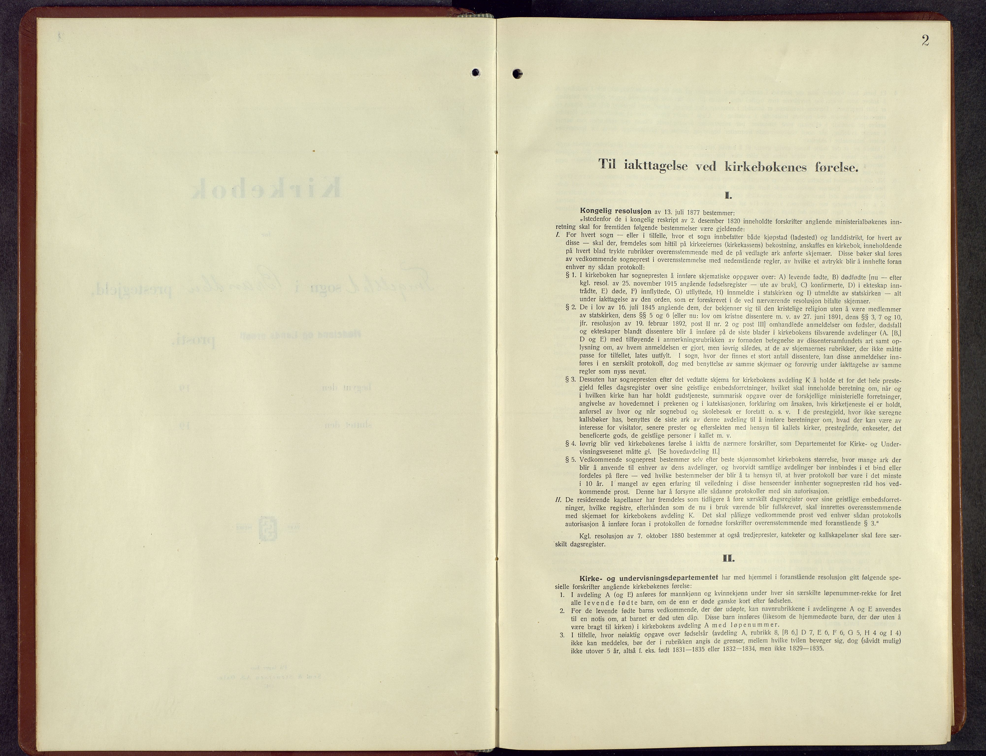 Brandbu prestekontor, AV/SAH-PREST-114/H/Ha/Hab/L0007: Klokkerbok nr. 7, 1948-1961, s. 1b-2a