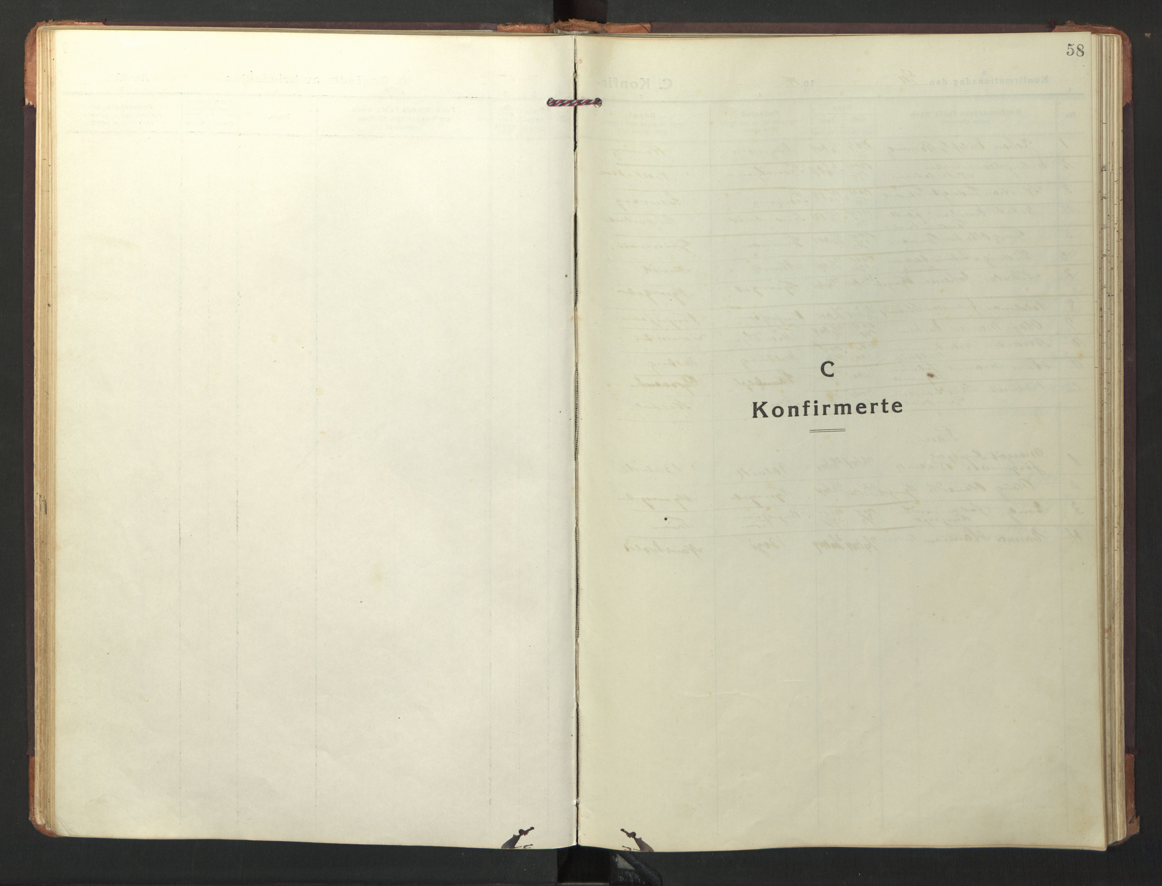 Ministerialprotokoller, klokkerbøker og fødselsregistre - Nord-Trøndelag, SAT/A-1458/733/L0328: Klokkerbok nr. 733C03, 1919-1966, s. 58