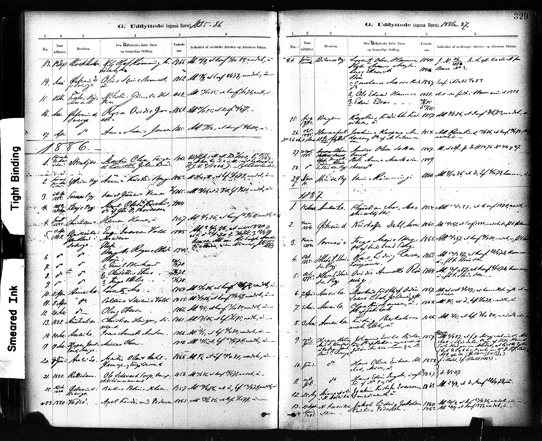 Ministerialprotokoller, klokkerbøker og fødselsregistre - Sør-Trøndelag, SAT/A-1456/604/L0189: Ministerialbok nr. 604A10, 1878-1892, s. 329