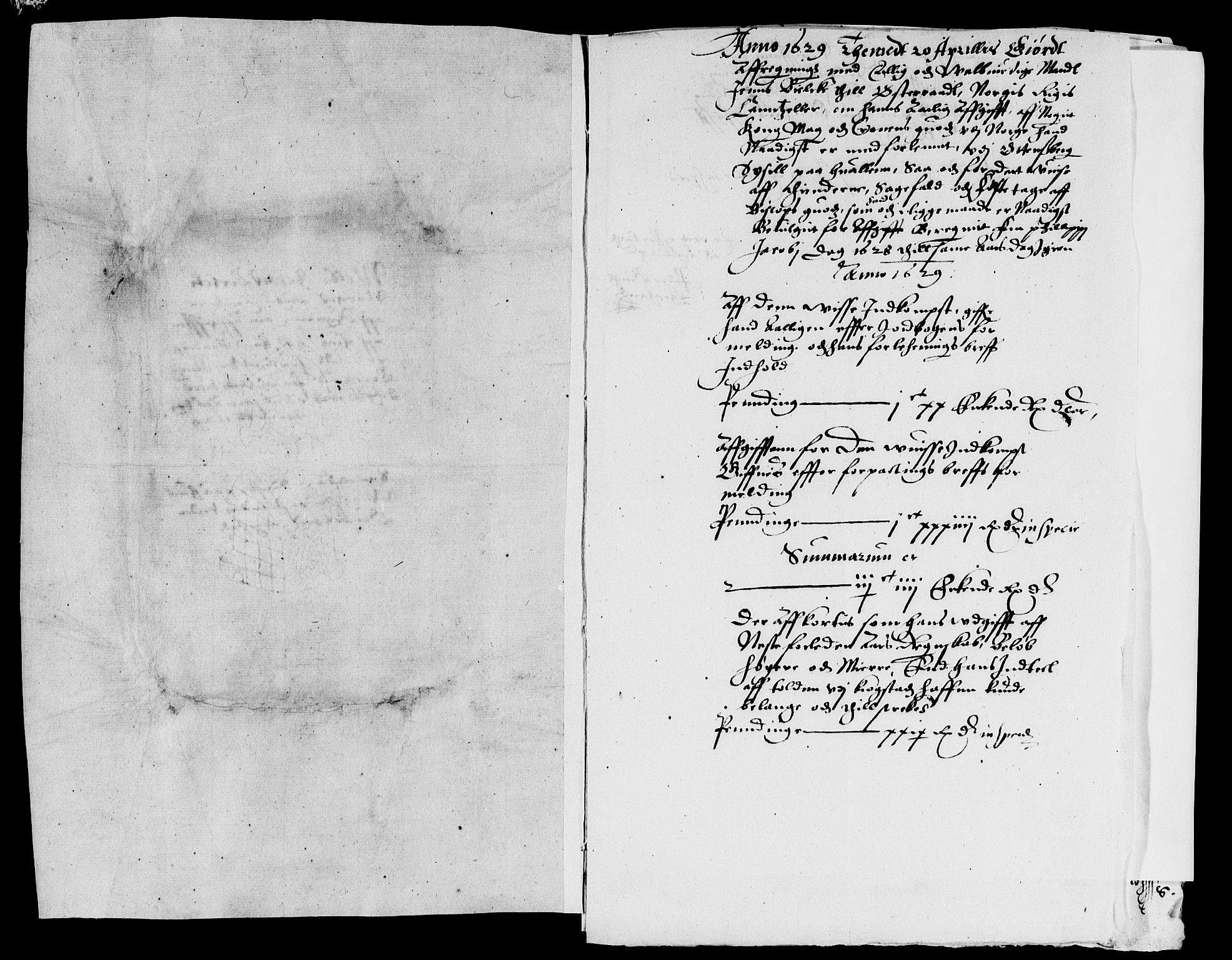 Rentekammeret inntil 1814, Reviderte regnskaper, Lensregnskaper, RA/EA-5023/R/Rb/Rbf/L0001: Biskopgodset, 1623-1653