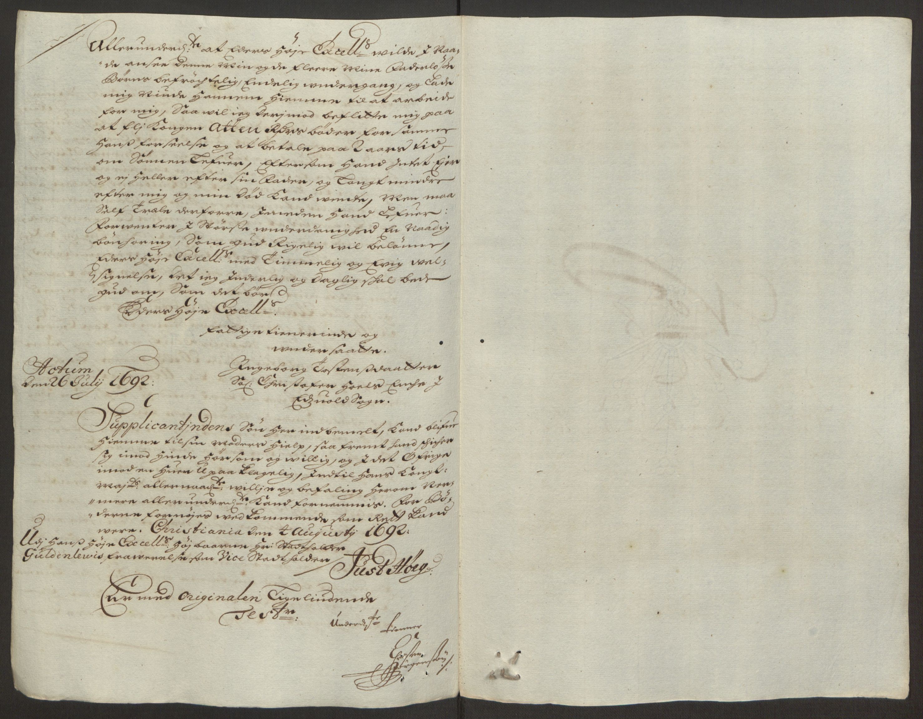 Rentekammeret inntil 1814, Reviderte regnskaper, Fogderegnskap, RA/EA-4092/R12/L0704: Fogderegnskap Øvre Romerike, 1692, s. 74