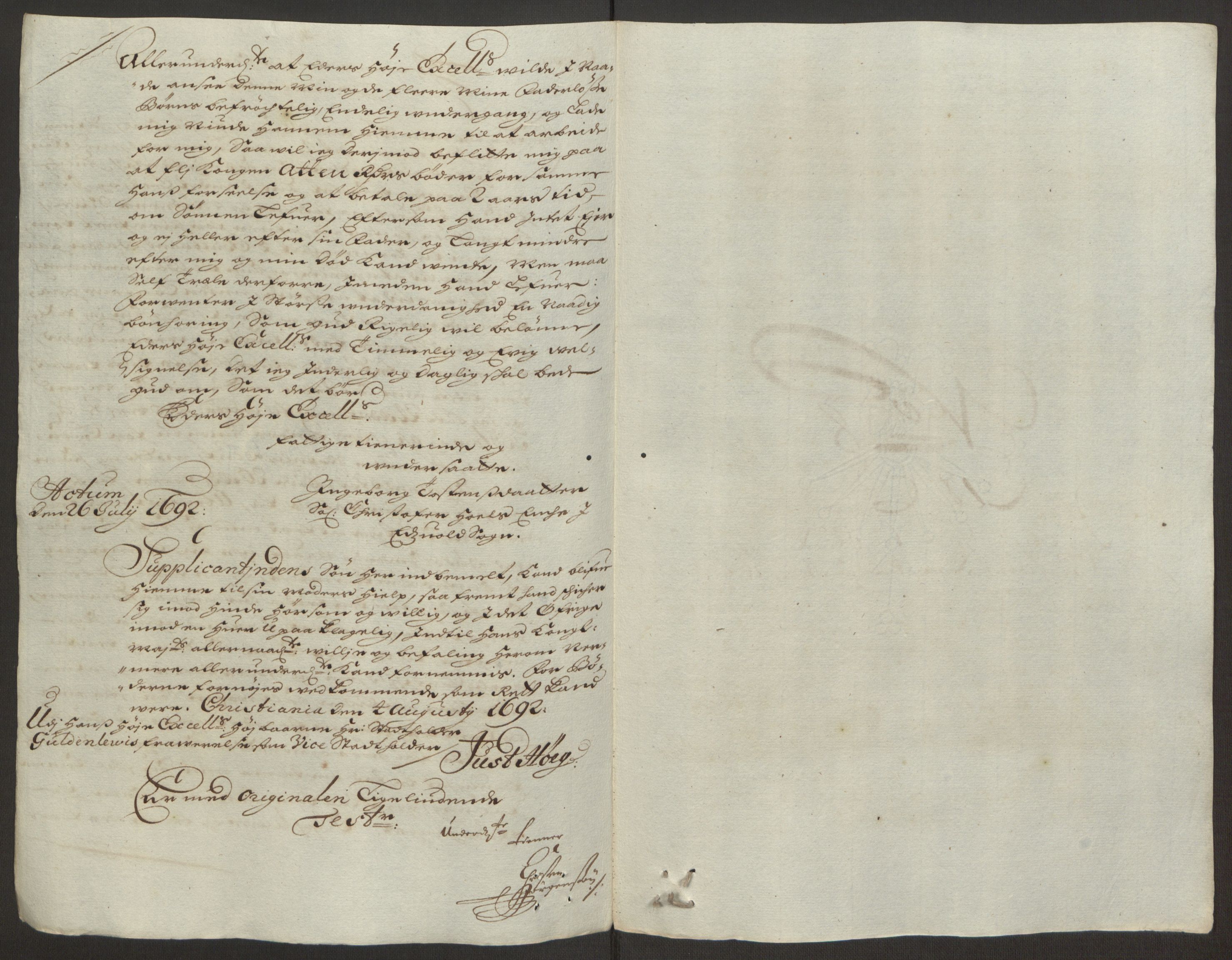 Rentekammeret inntil 1814, Reviderte regnskaper, Fogderegnskap, AV/RA-EA-4092/R12/L0704: Fogderegnskap Øvre Romerike, 1692, s. 74