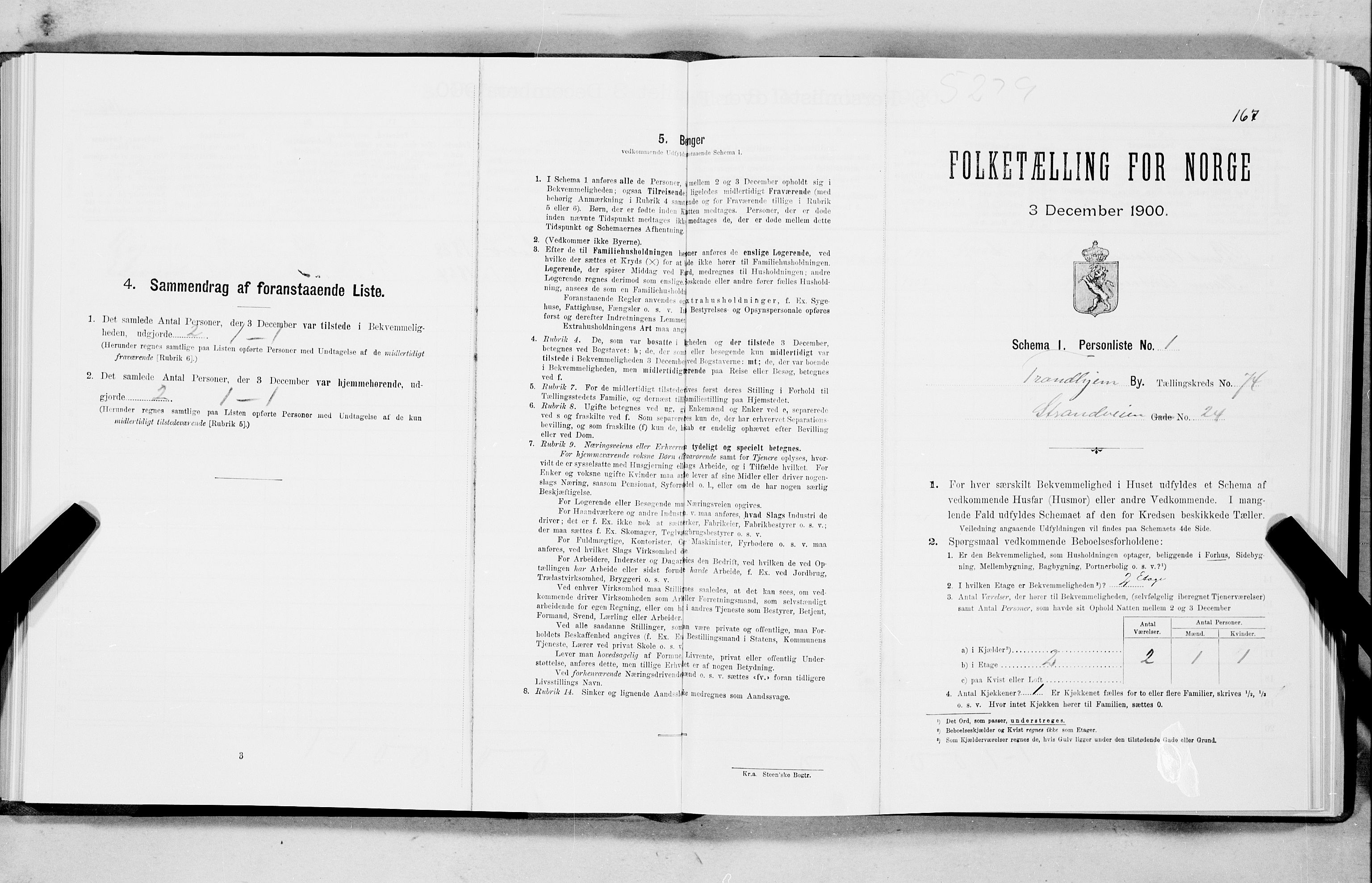 SAT, Folketelling 1900 for 1601 Trondheim kjøpstad, 1900, s. 14596