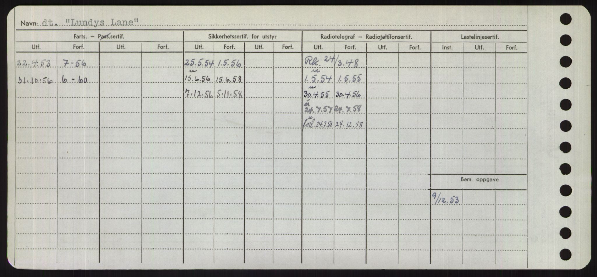 Sjøfartsdirektoratet med forløpere, Skipsmålingen, RA/S-1627/H/Hd/L0023: Fartøy, Lia-Løv, s. 418