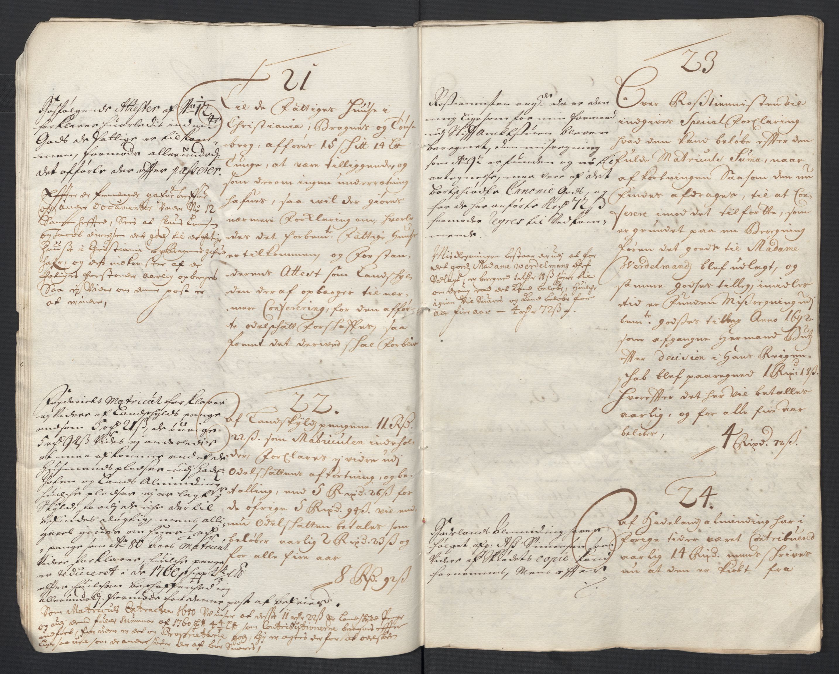 Rentekammeret inntil 1814, Reviderte regnskaper, Fogderegnskap, AV/RA-EA-4092/R18/L1294: Fogderegnskap Hadeland, Toten og Valdres, 1696, s. 210