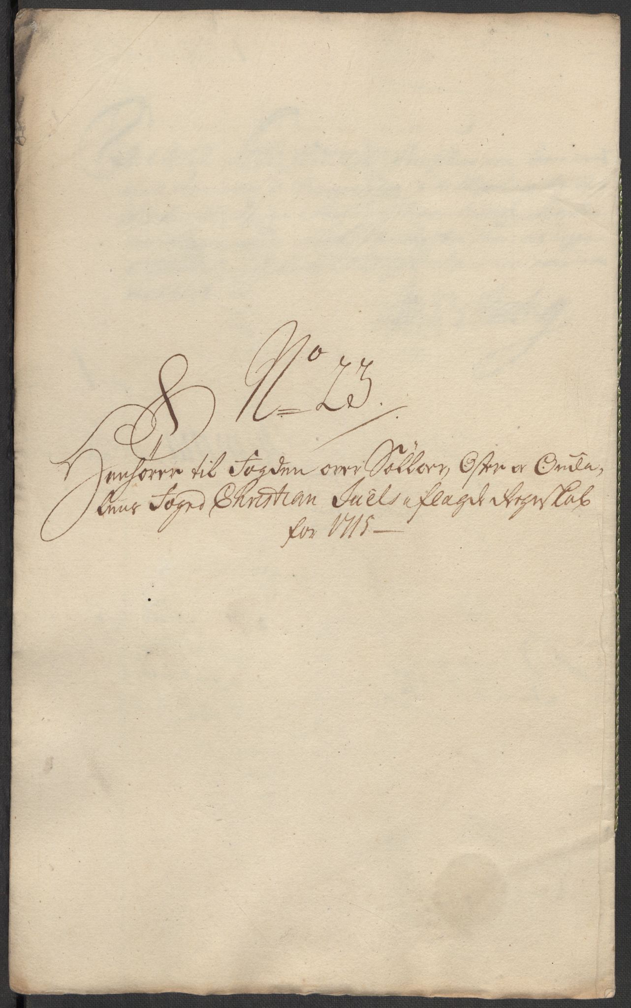 Rentekammeret inntil 1814, Reviderte regnskaper, Fogderegnskap, AV/RA-EA-4092/R13/L0853: Fogderegnskap Solør, Odal og Østerdal, 1715, s. 331