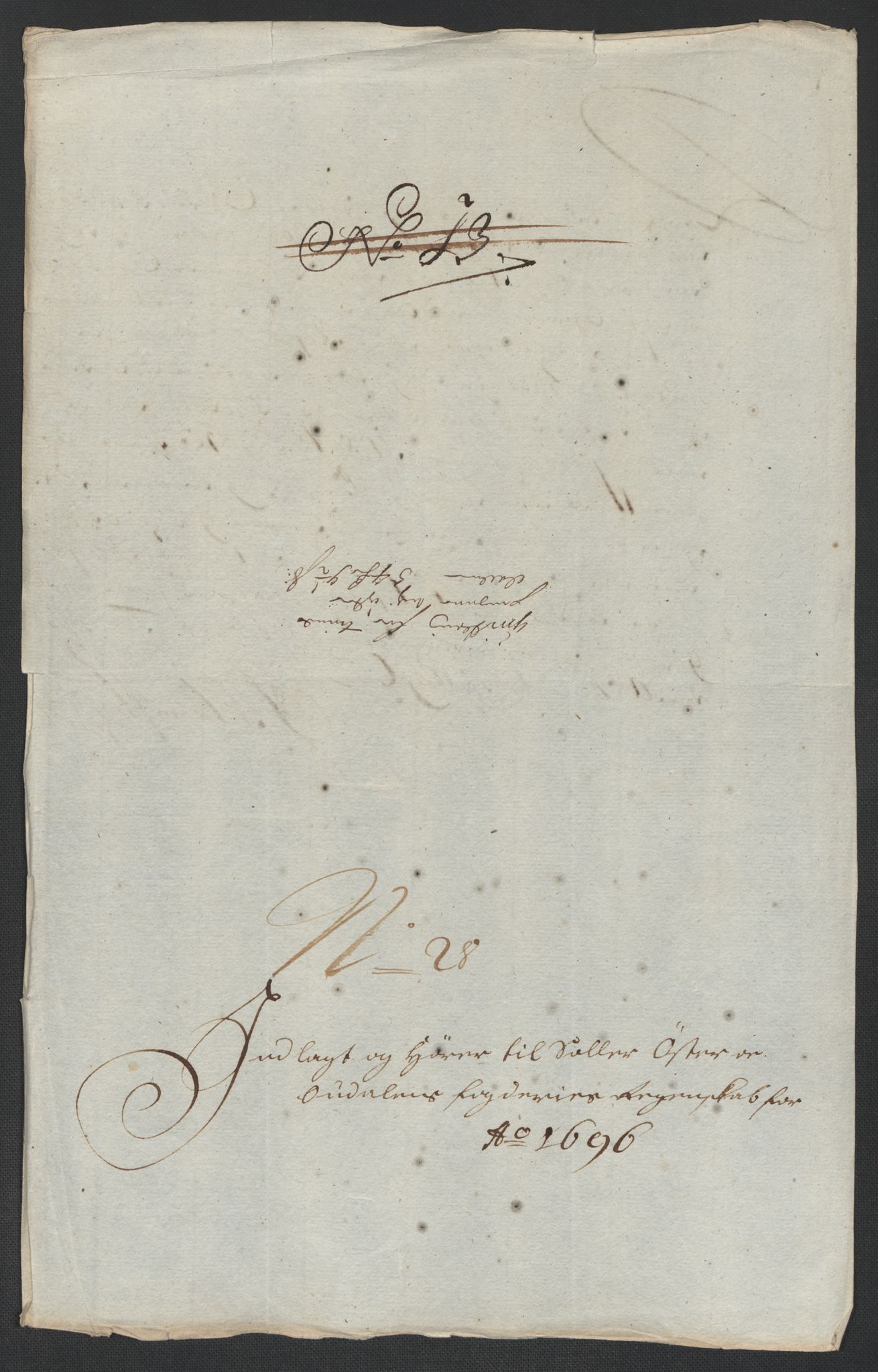 Rentekammeret inntil 1814, Reviderte regnskaper, Fogderegnskap, AV/RA-EA-4092/R13/L0834: Fogderegnskap Solør, Odal og Østerdal, 1696, s. 315