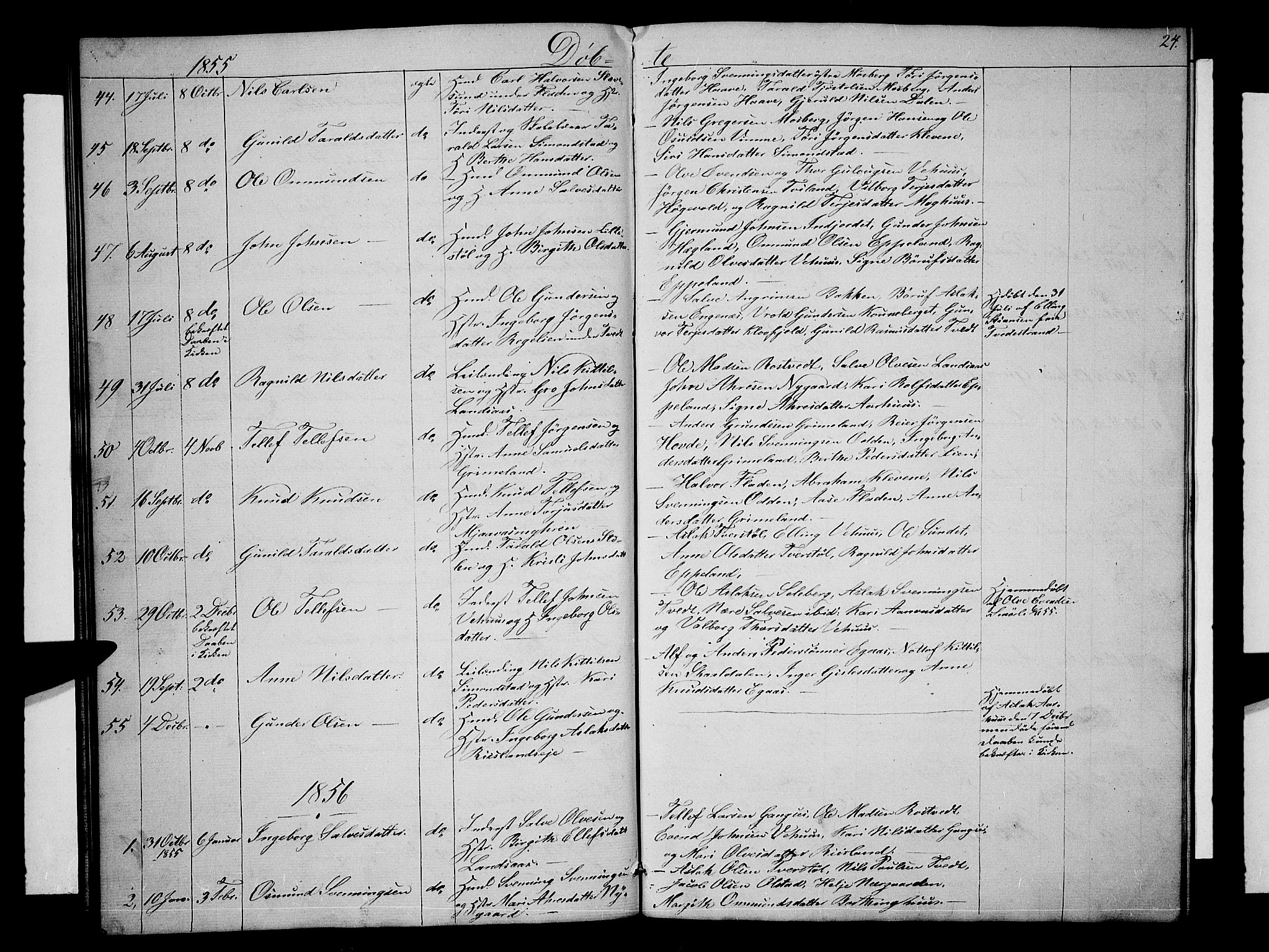 Åmli sokneprestkontor, AV/SAK-1111-0050/F/Fb/Fbc/L0002: Klokkerbok nr. B 2, 1850-1867, s. 24