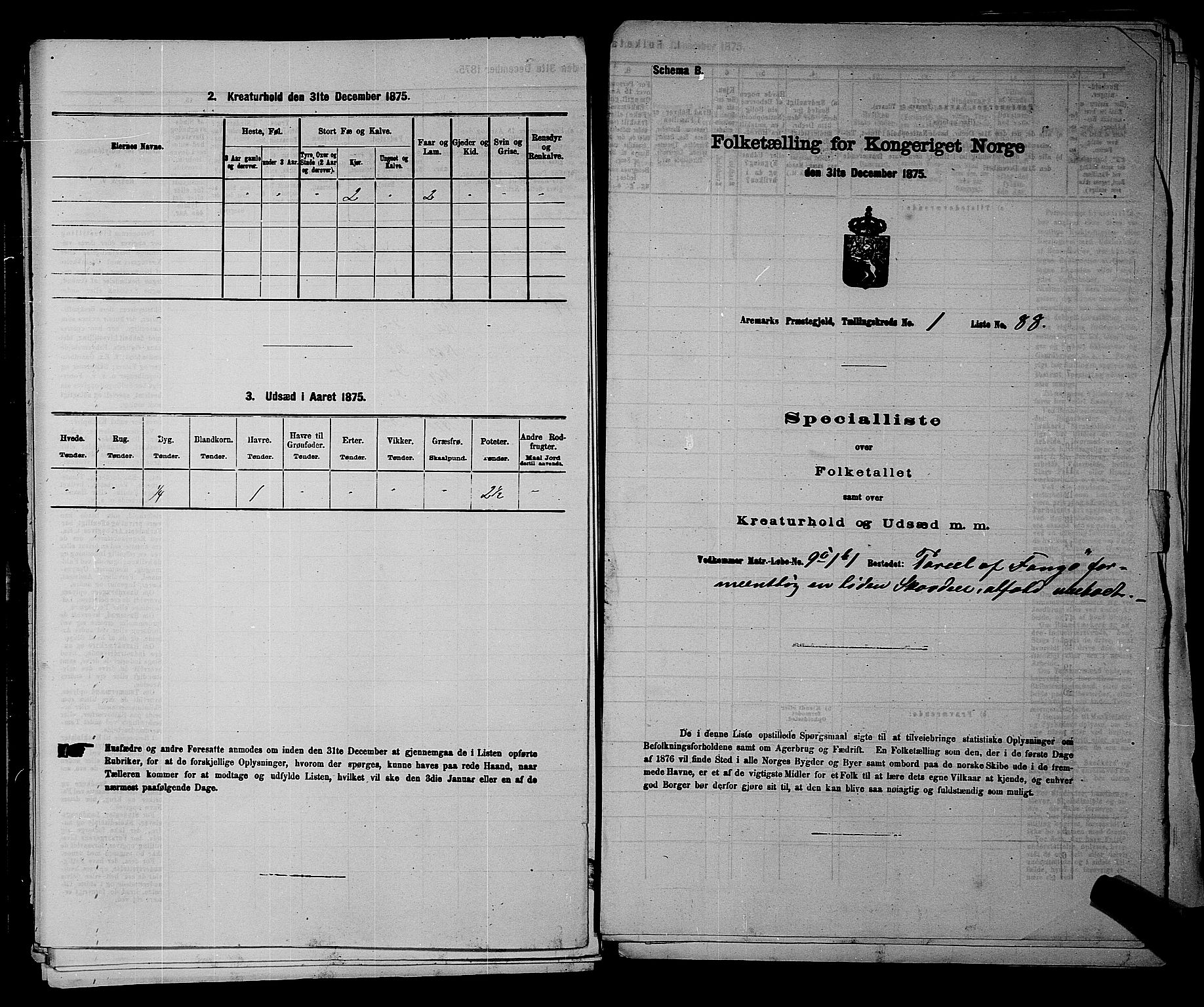 RA, Folketelling 1875 for 0118P Aremark prestegjeld, 1875, s. 108