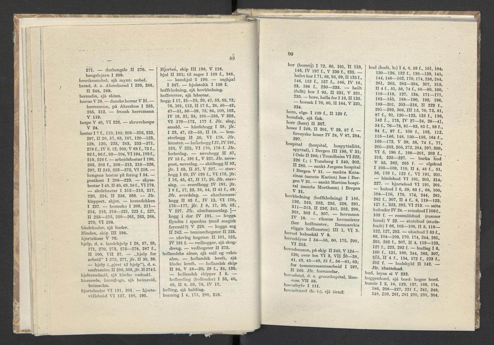 Publikasjoner utgitt av Arkivverket, PUBL/PUBL-001/C/0008: Sakregister, 1548-1567, s. 89-90