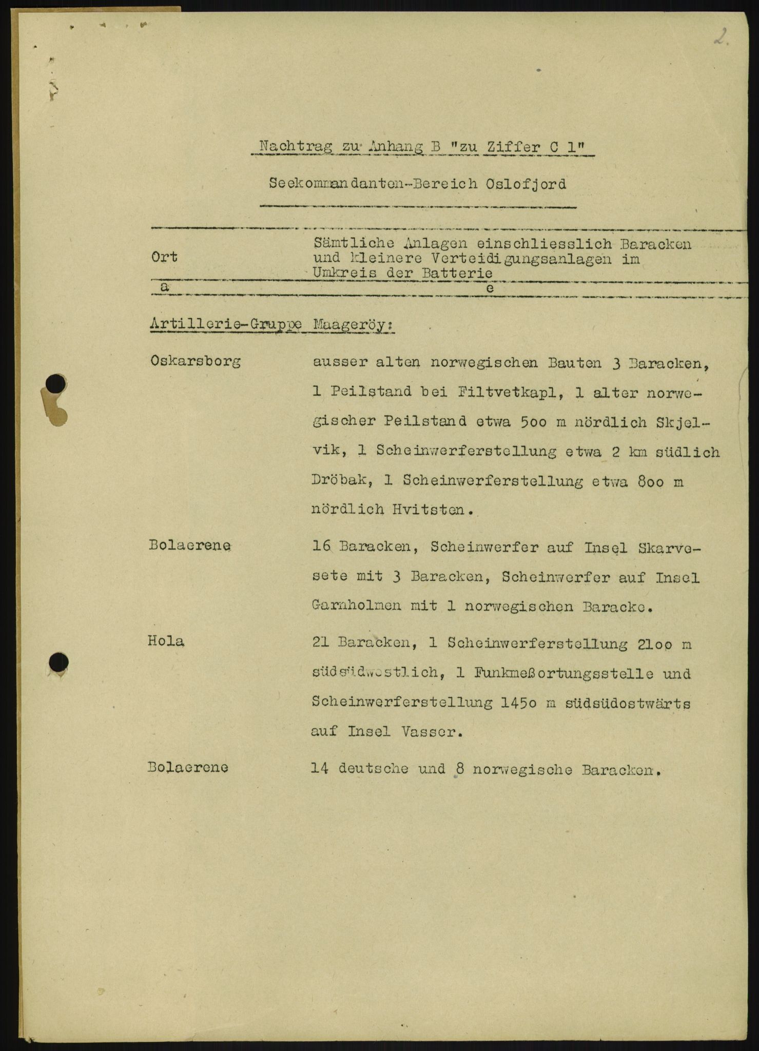 Forsvaret, Generalinspektør og sjefen for Kystartilleriet, AV/RA-RAFA-2045/F/Fa/L0016: Tyske oversiktskarter over festningsanlegg, 1940-1945, s. 143